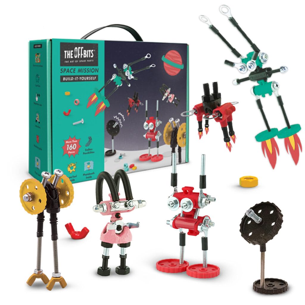 OFFBITS JZ0001 Construction Toy Set - Creative DIY Building Blocks for Kids & Adults - STEM Educational Toy for Engineering & Problem Solving - Perfect for Home, School & Office Playtime