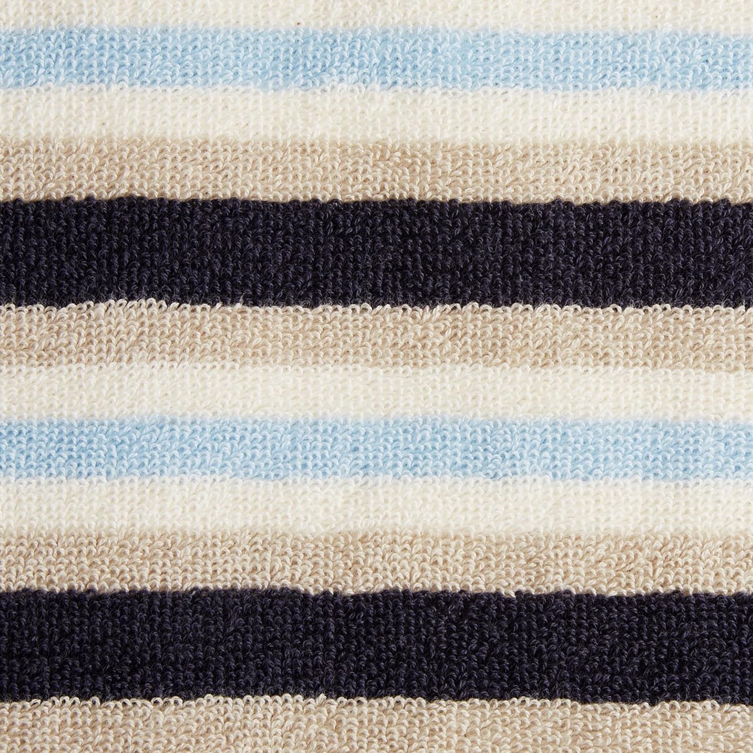 Premium Cotton Stripe 2-Piece Bath Sheet Set - Ultra Soft & Absorbent Towels for Spa, Bathroom & Beach Use