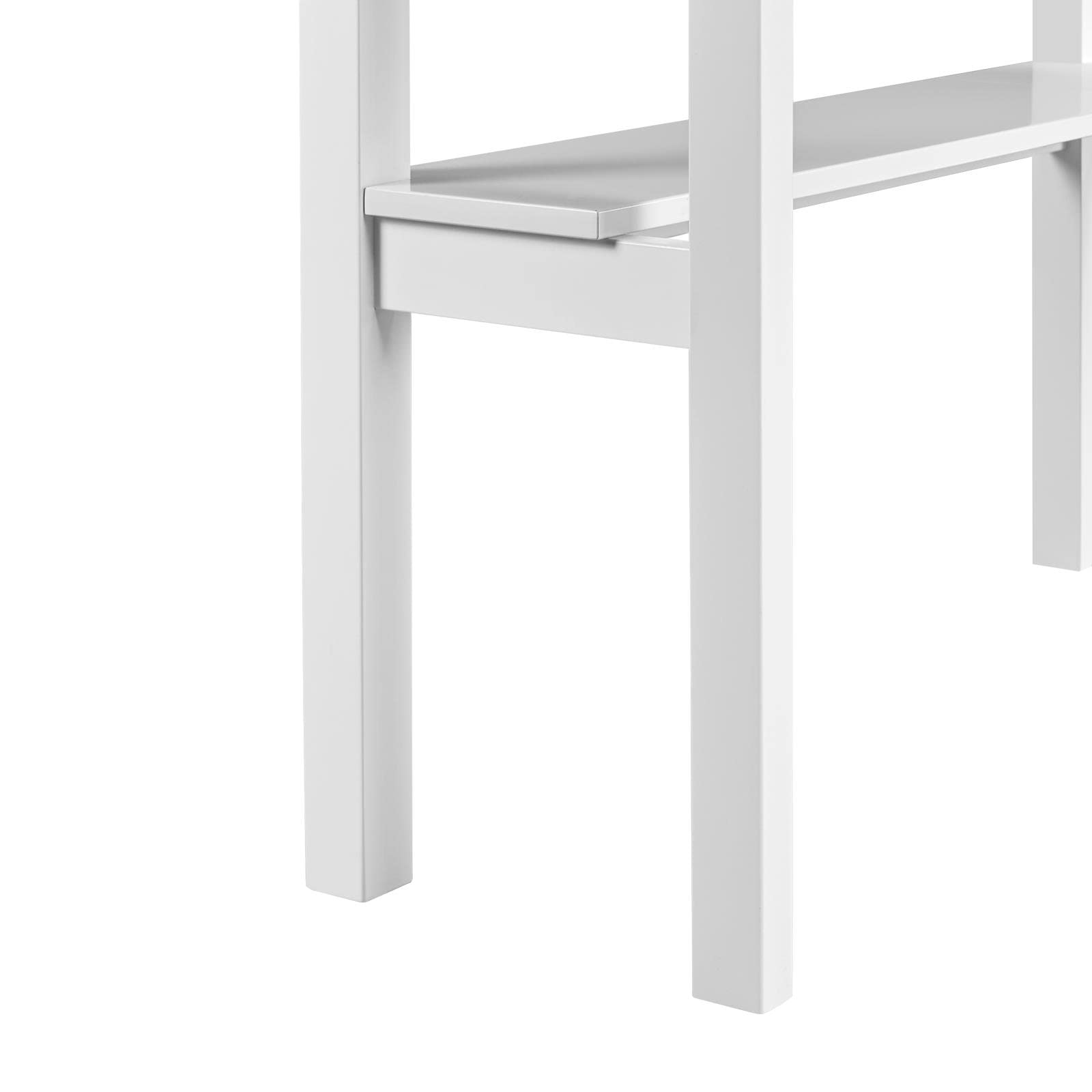 Topeakmart White Home Office Computer Desk with Shelves & Drawers - Ergonomic Corner Laptop Desk for Small Spaces, Perfect for Remote Work, Online Classes & Gaming Setup