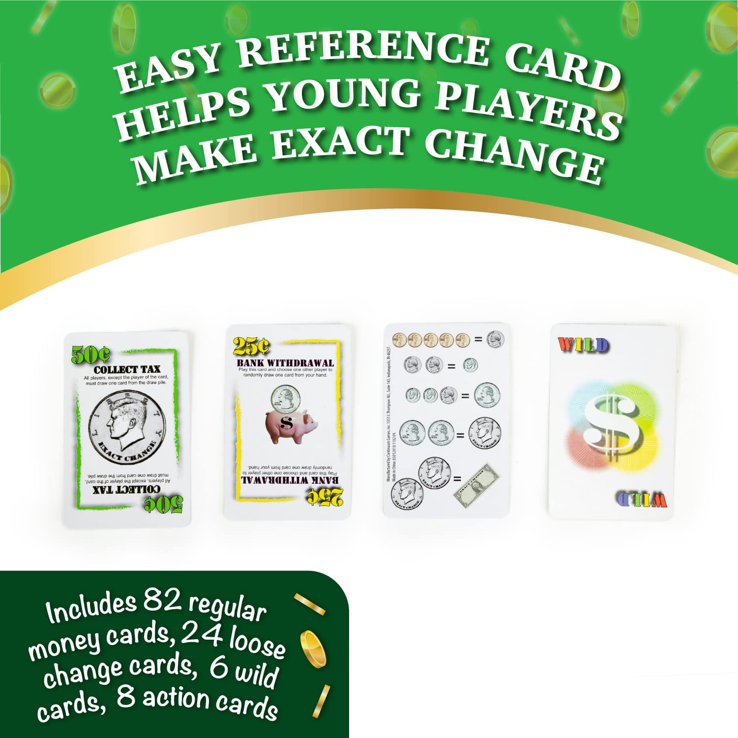 Exact Change Card Game - Fun Educational Money Counting Math Game for Kids | Learn Currency Skills & Financial Literacy | Perfect for Classroom, Homeschool & Family Game Night