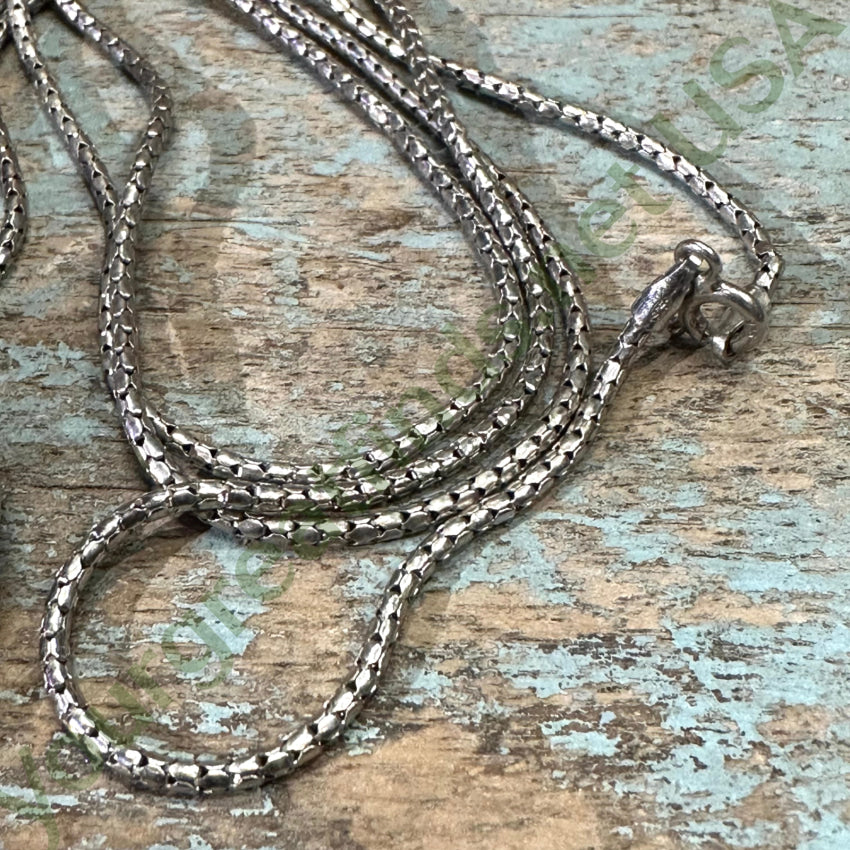 Vintage Large Sterling Silver Devotional Necklace - Religious Jewelry for Women - Perfect for Church, Weddings & Spiritual Occasions