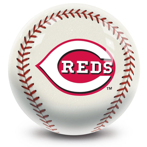 Official MLB Cincinnati Reds Bowling Ball - Professional Baseball Team Design for Bowling Enthusiasts - Perfect for Sports Fans, Gifts, and League Play