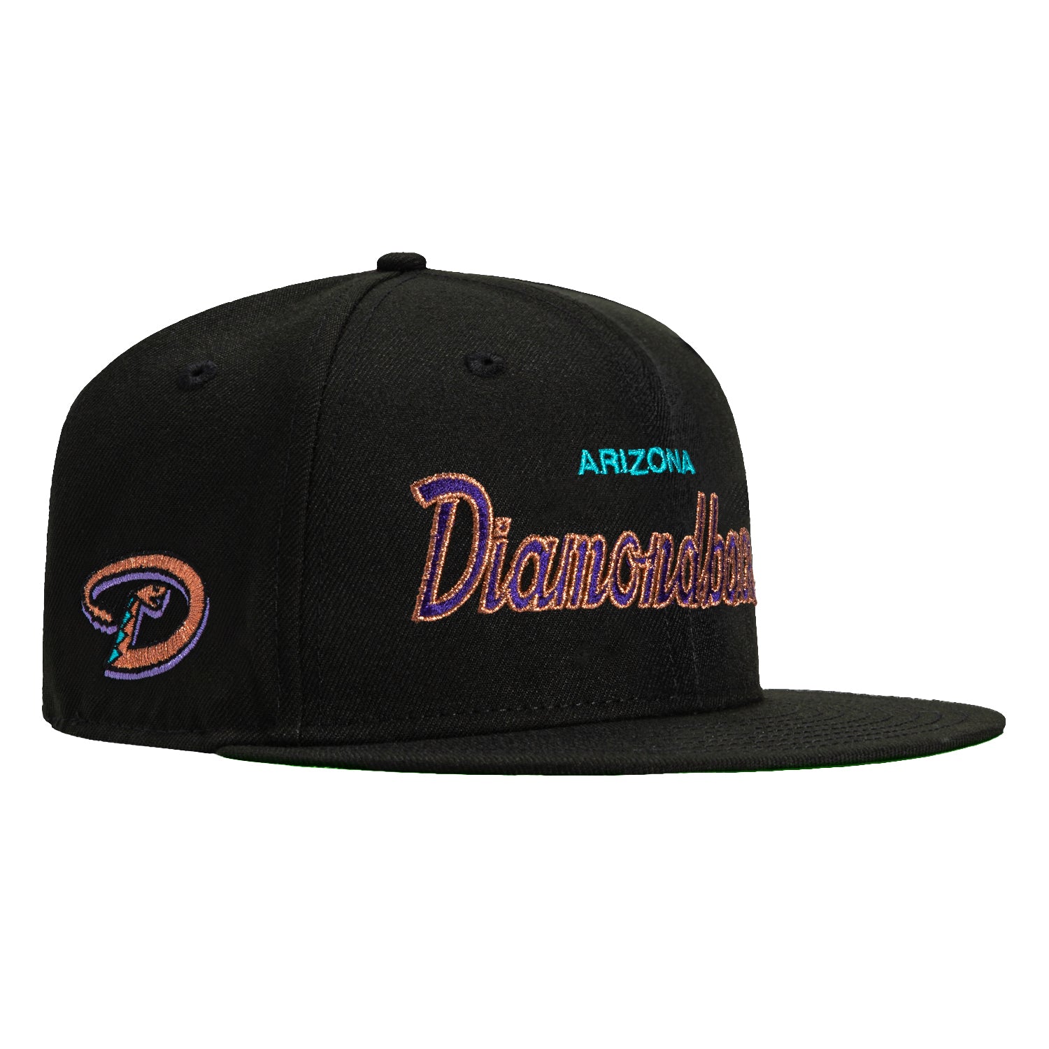 New Era 59Fifty Arizona Diamondbacks MLB Baseball Cap with Embroidered Logo & Patch - Black Adjustable Snapback Hat for Men & Women - Perfect for Baseball Games, Sports Events & Streetwear Fashion
