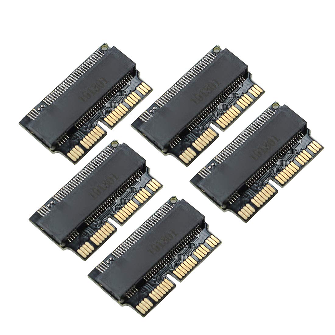 JMT NVMe PCIe M.2 NGFF SSD Adapter Card - 5 Pack for MacBook Air/Pro 2013-2015 Models | Upgrade Storage for Faster Performance | Perfect for Gaming, Video Editing & Professional Work