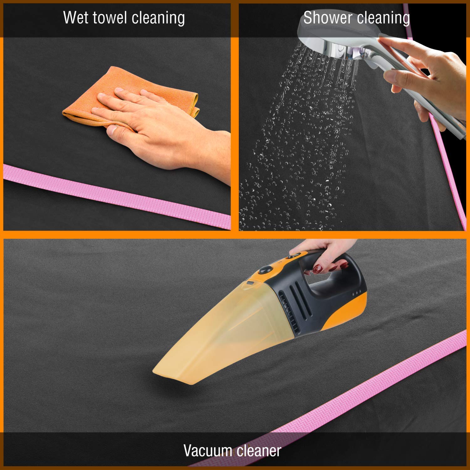 Active Pets Waterproof Dog Car Seat Cover - Convertible Pet Hammock for SUVs, Trucks & Cars | Back Seat Protector | Travel Accessories (Pink) - Perfect for Road Trips & Daily Commutes