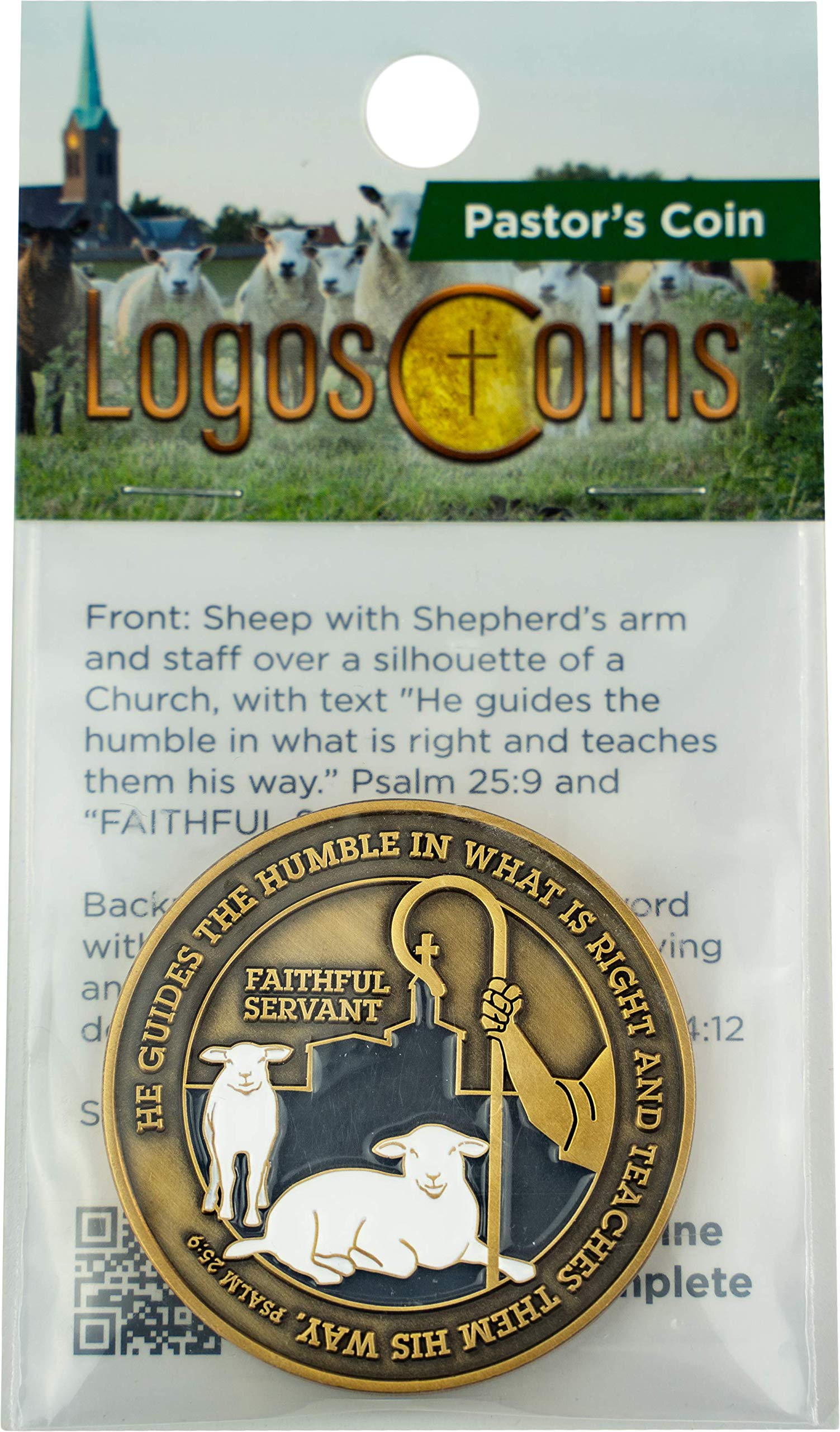 Bulk Pack of 10 Pastors Coins - Pastor Appreciation Gifts for Men & Women - Christian Religious Prayer Tokens for Ministers, Bishops & Priests - Perfect for Church Events, Ordinations & Spiritual Encouragement