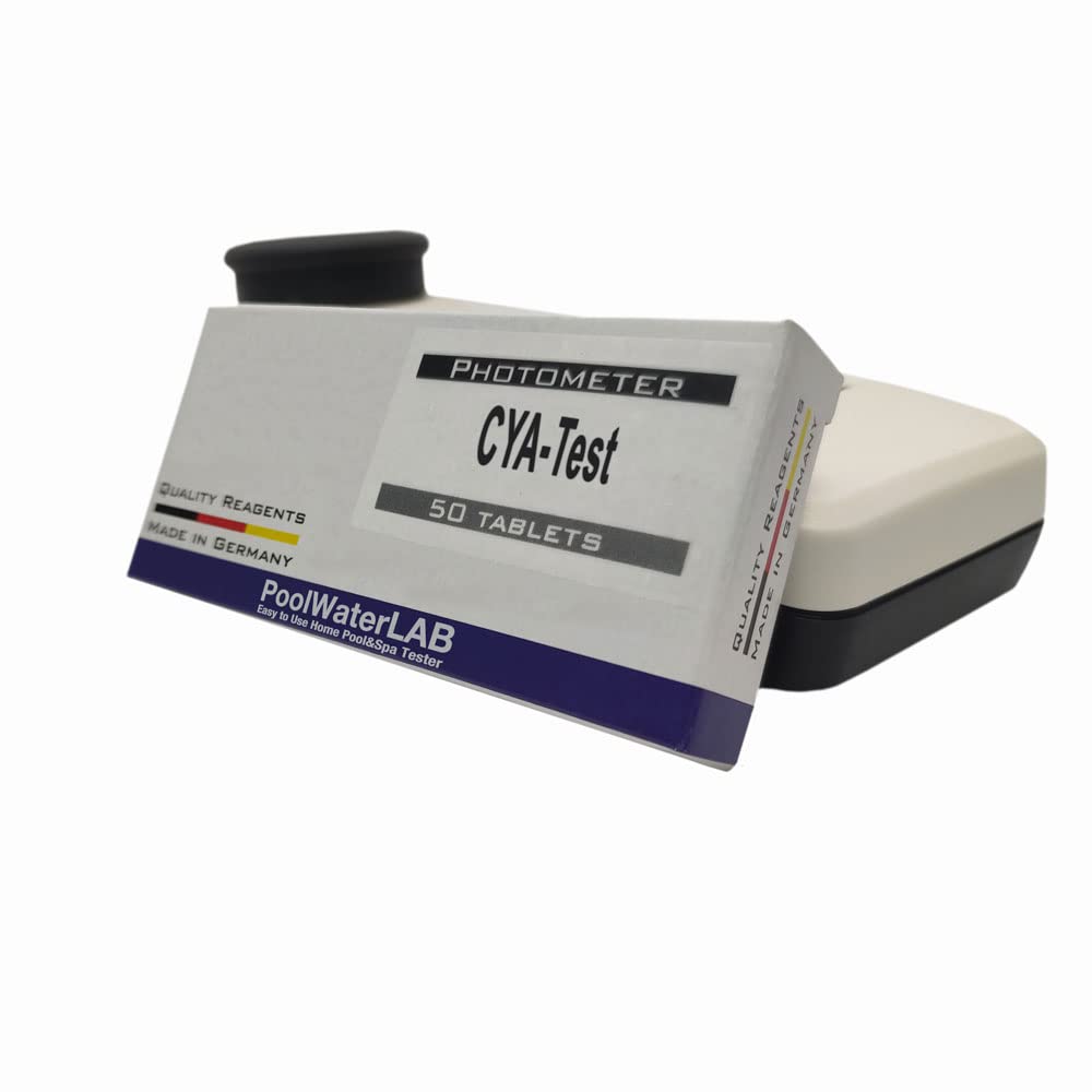 Pool Water Testing Reagents for CyA-Test - Accurate Cyanuric Acid Test Kit for PoolLab & PoolWaterLAB | Ideal for Swimming Pool Maintenance & Water Quality Analysis