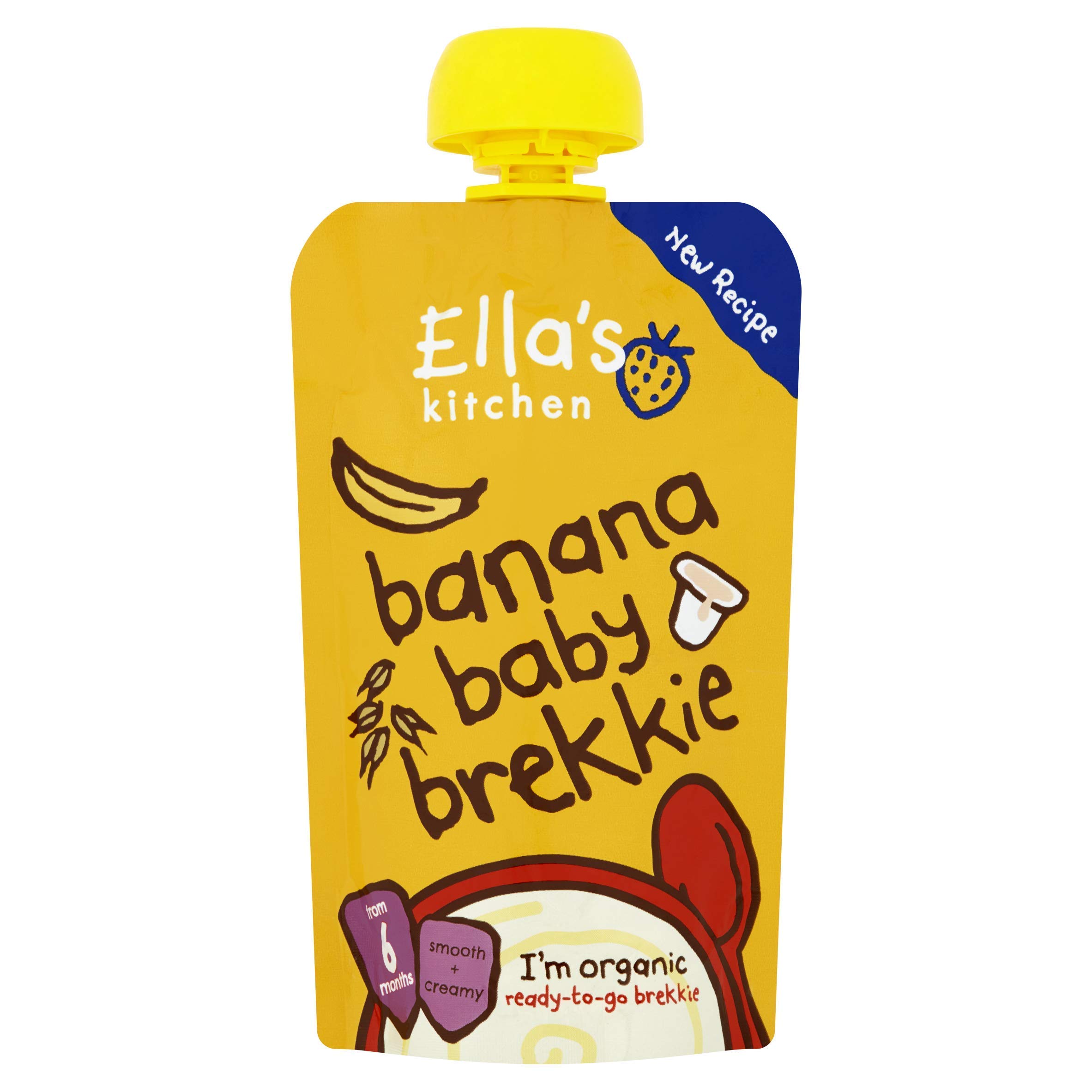 Organic Banana Baby Brekkie for 6 Months - Healthy Breakfast for Infants