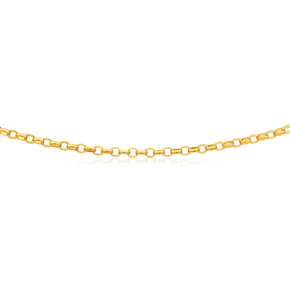 9ct Elegant Yellow Solid Gold Belcher Chain for Women - Dainty & Timeless Jewelry Gift for Her - Perfect for Everyday Wear, Layering & Special Occasions