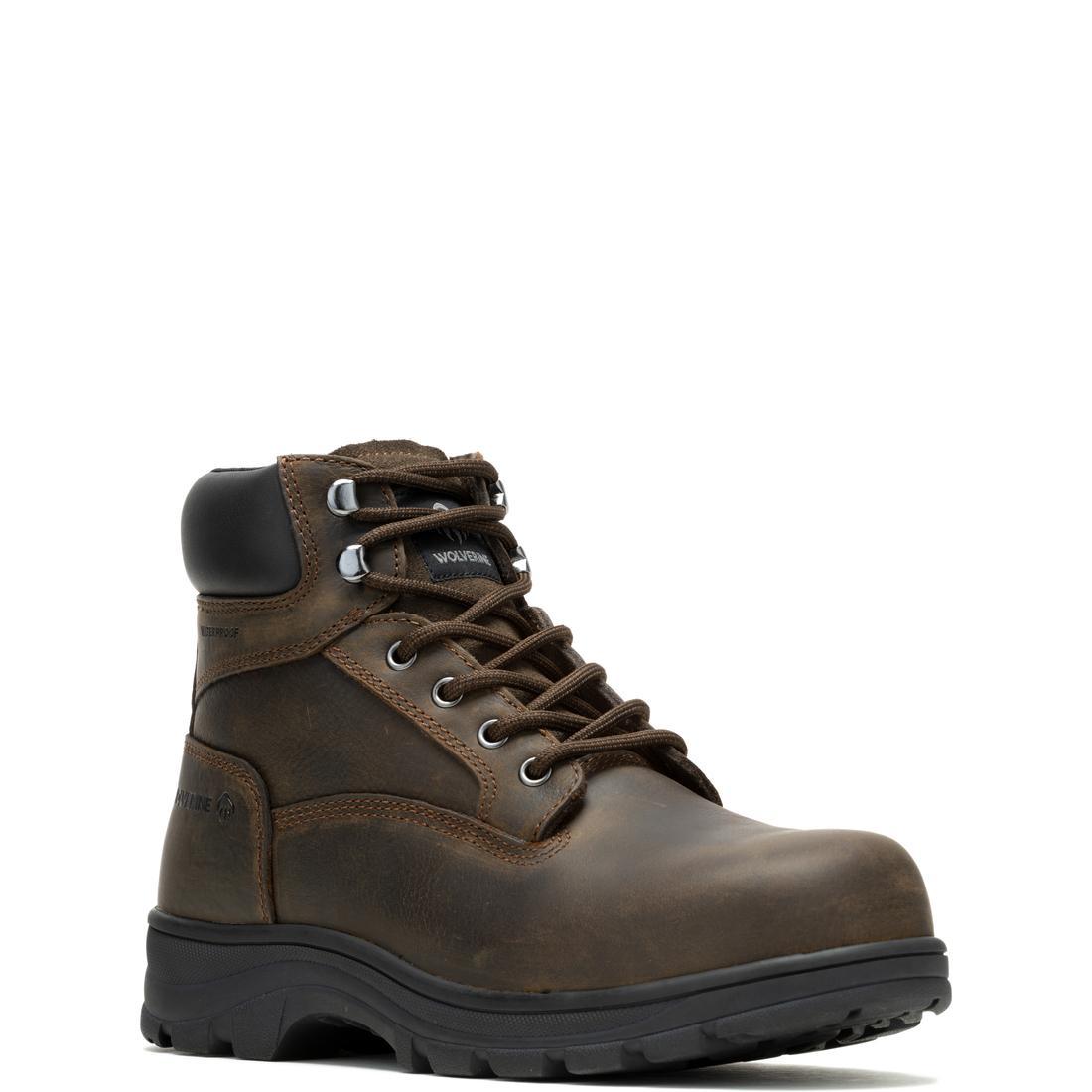 Carlsbad Waterproof Steel Toe Work Boots for Men - Slip Resistant Safety Shoes with Electrical Hazard Protection - Ideal for Construction, Warehouse & Outdoor Work