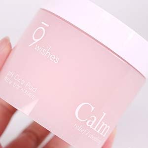 9wishes pH Calm Cica Toner Pads - 70 Count Soothing & Hydrating Facial Treatment for Sensitive Skin | Perfect for Daily Skincare Routine & Post-Sun Care