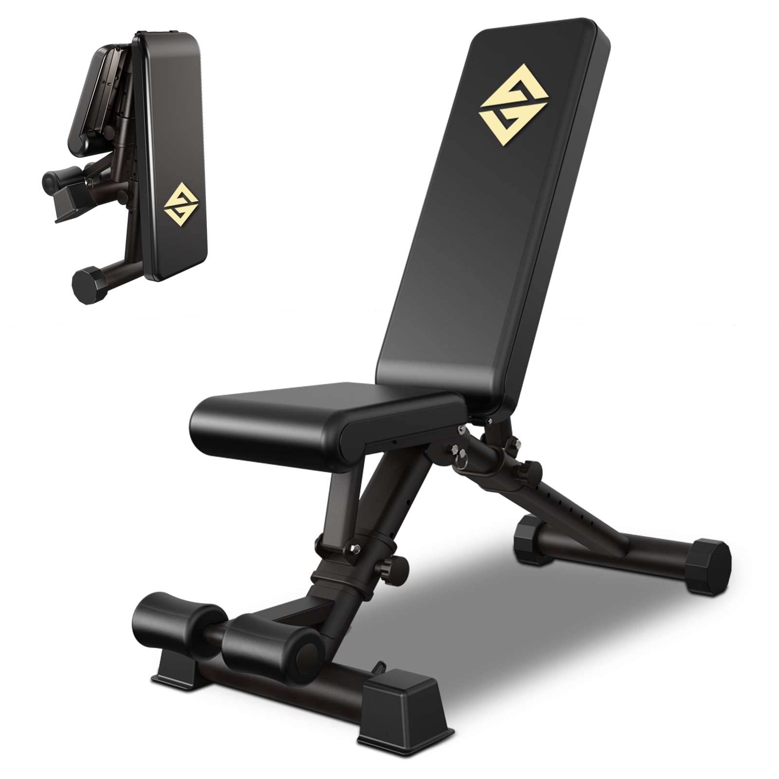 Adjustable Weight Bench for Home Gym - Foldable Dumbbell Workout Bench for Full Body Training - Perfect for Strength Training, Cardio & Home Fitness