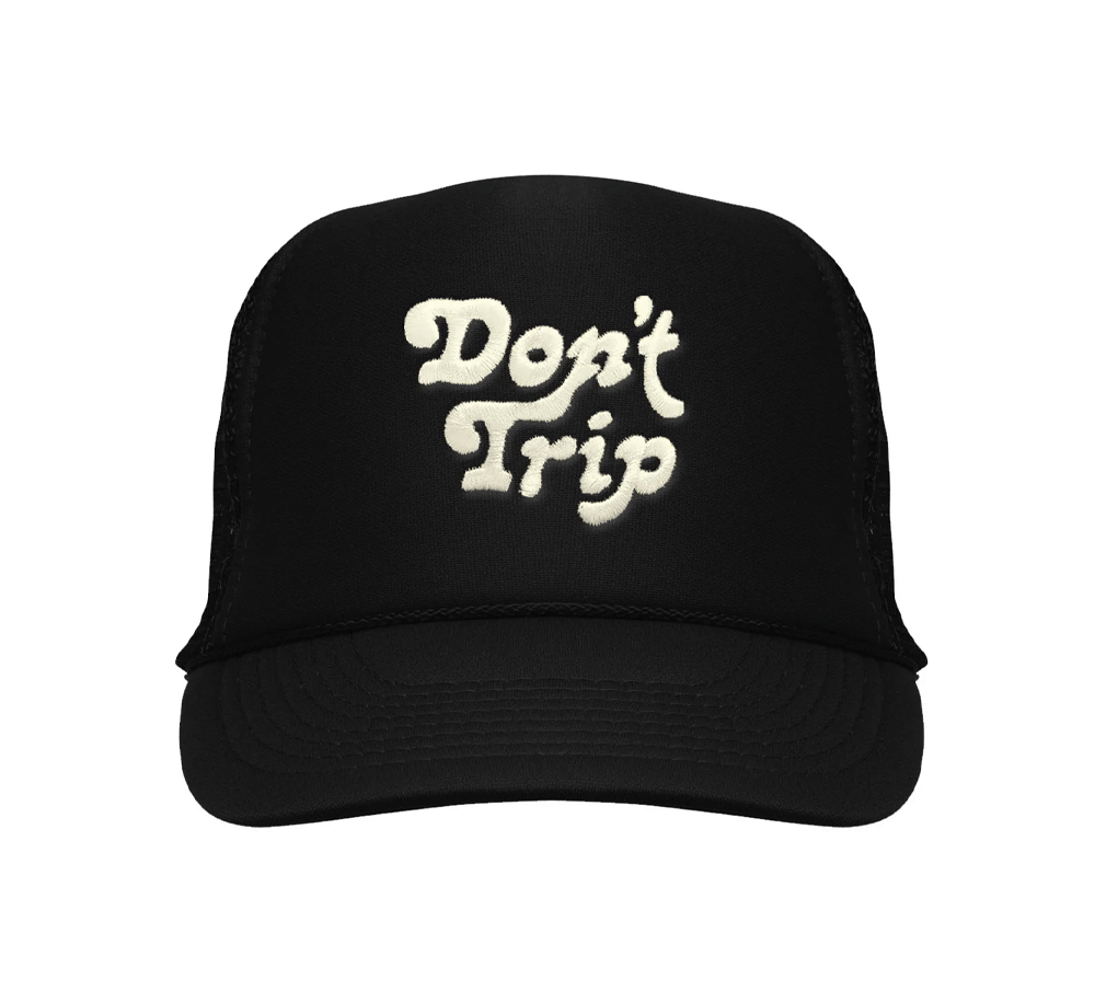 Don't Trip Embroidered Trucker Hat - Vintage Snapback Cap for Men & Women - Perfect for Outdoor Activities, Concerts, and Streetwear Fashion