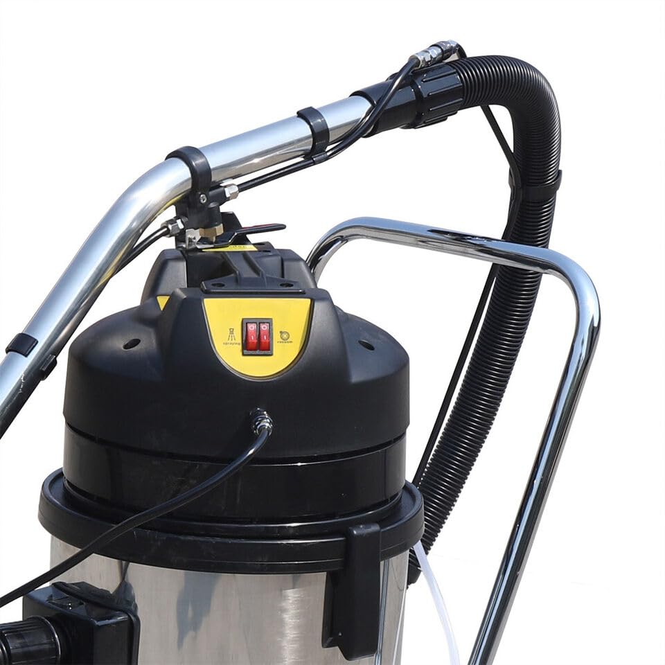 Commercial 3-in-1 Carpet Cleaning Machine with Extractor & Vacuum - 110V 1034W Portable Carpet Cleaner (40L/11gal) for Sofa, Curtain & Home Use - Circulating Air Cooling System for Professional Deep Cleaning