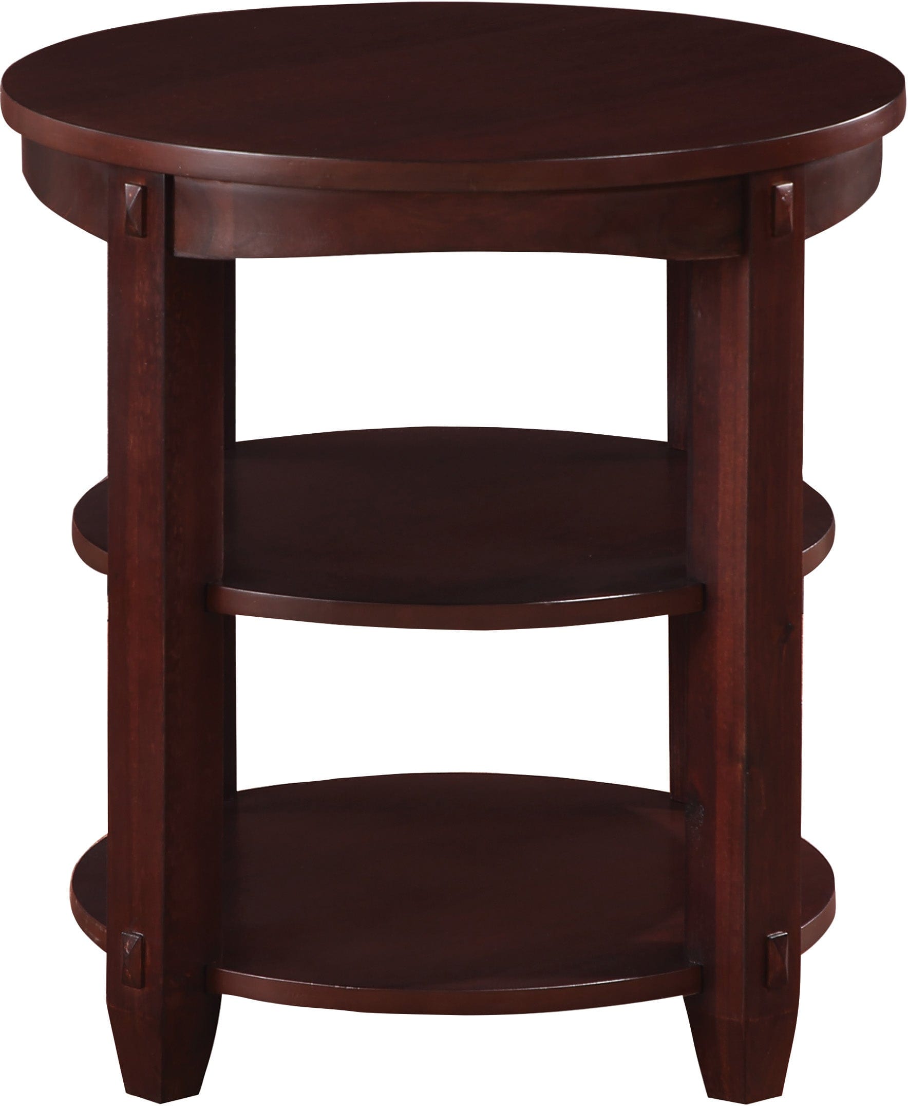 Office Star Lane End Table [LN3620] - Modern Side Table for Living Room, Bedroom, or Office - Compact Nightstand with Sturdy Metal Frame & Wooden Top