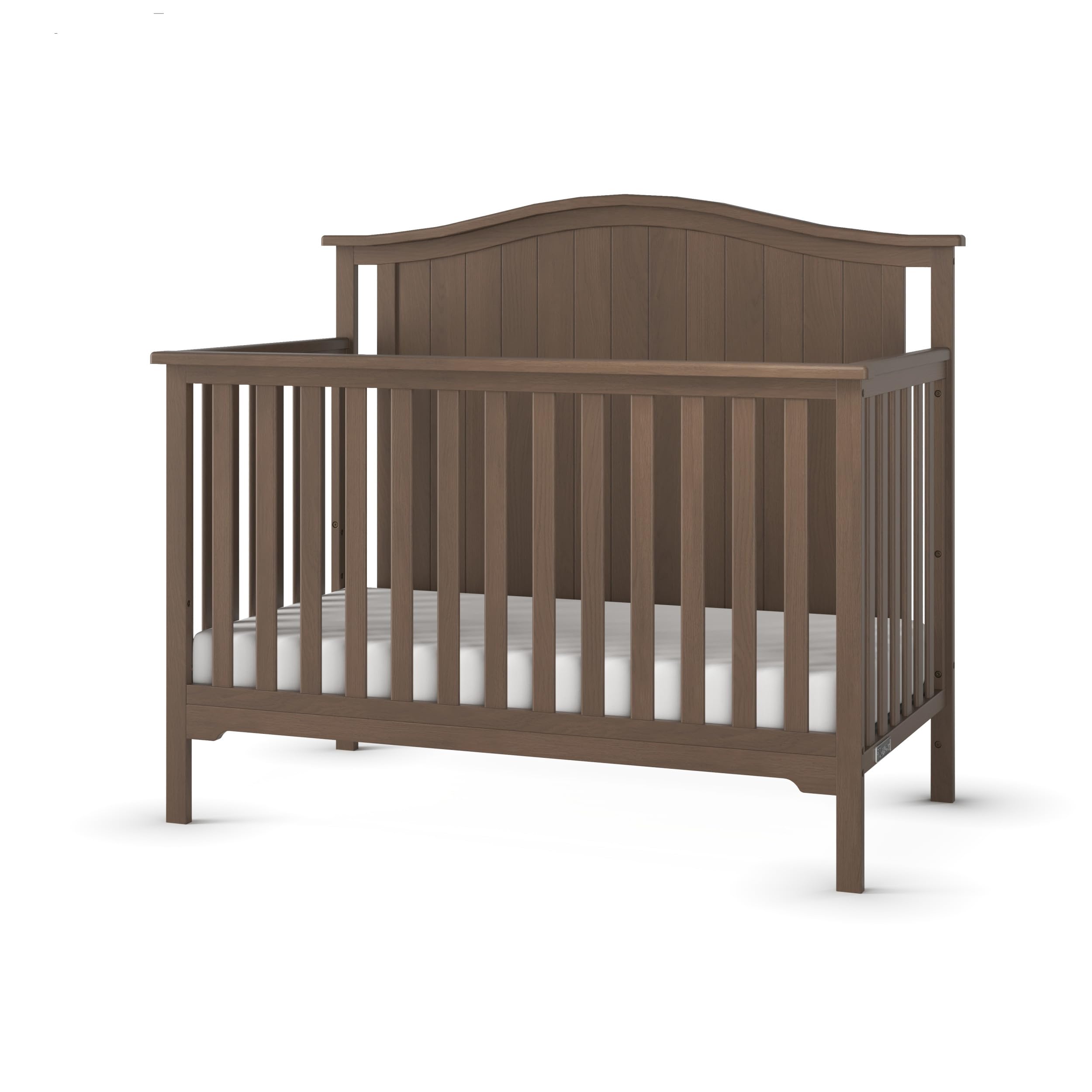 Child Craft Hampton Arch 4-in-1 Convertible Crib - Converts to Daybed, Toddler Bed & Full Size Bed | 3 Adjustable Mattress Heights | Non-Toxic & Baby-Safe Finish in Dusty Heather | Perfect for Nursery, Bedroom Transition & Growing Families