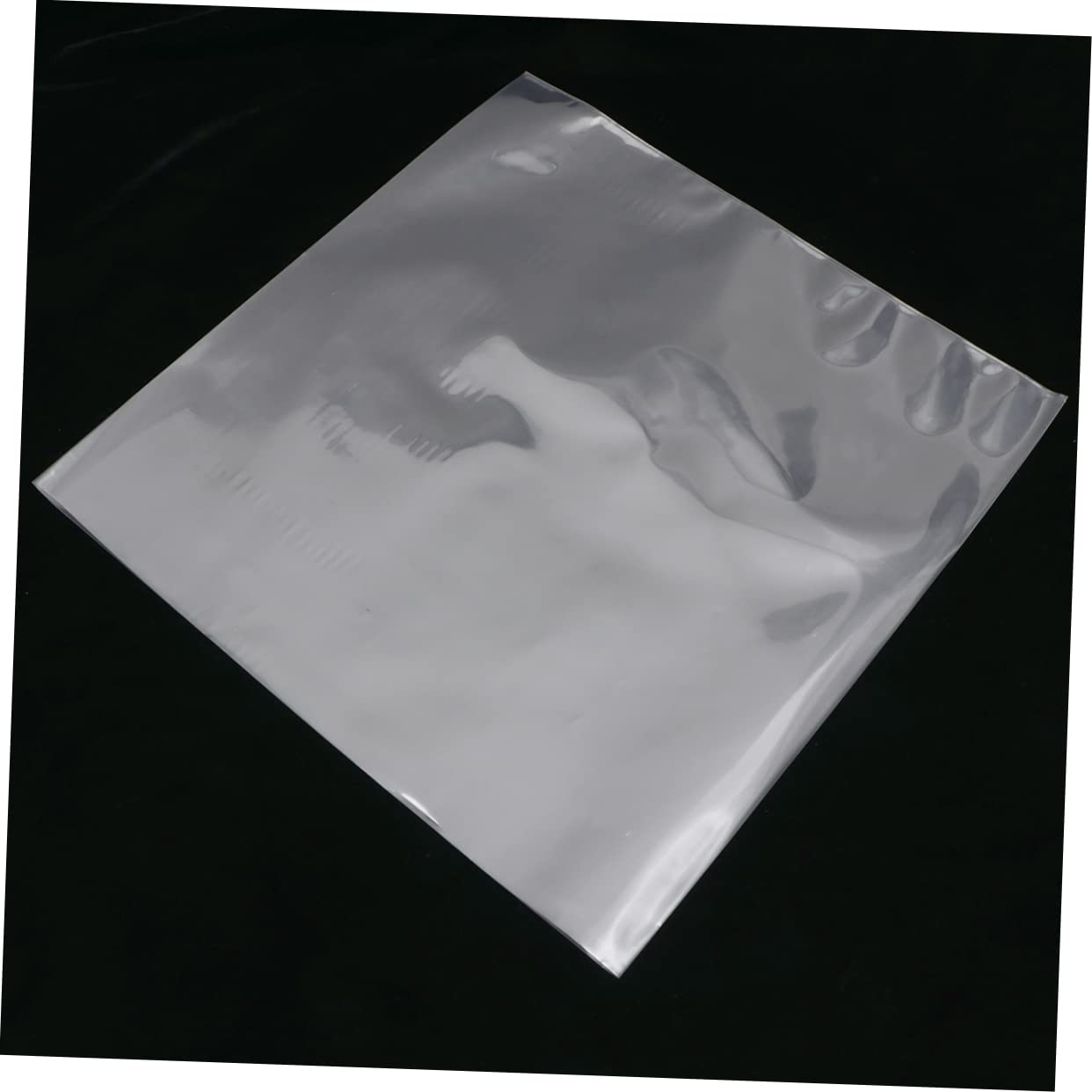 TINEASUR 50-Pack 10 Inch Vinyl Record Sleeves - No Seal Flat Plastic Bags for Scratch Protection & Data Storage | Perfect for DJs, Collectors & Music Enthusiasts