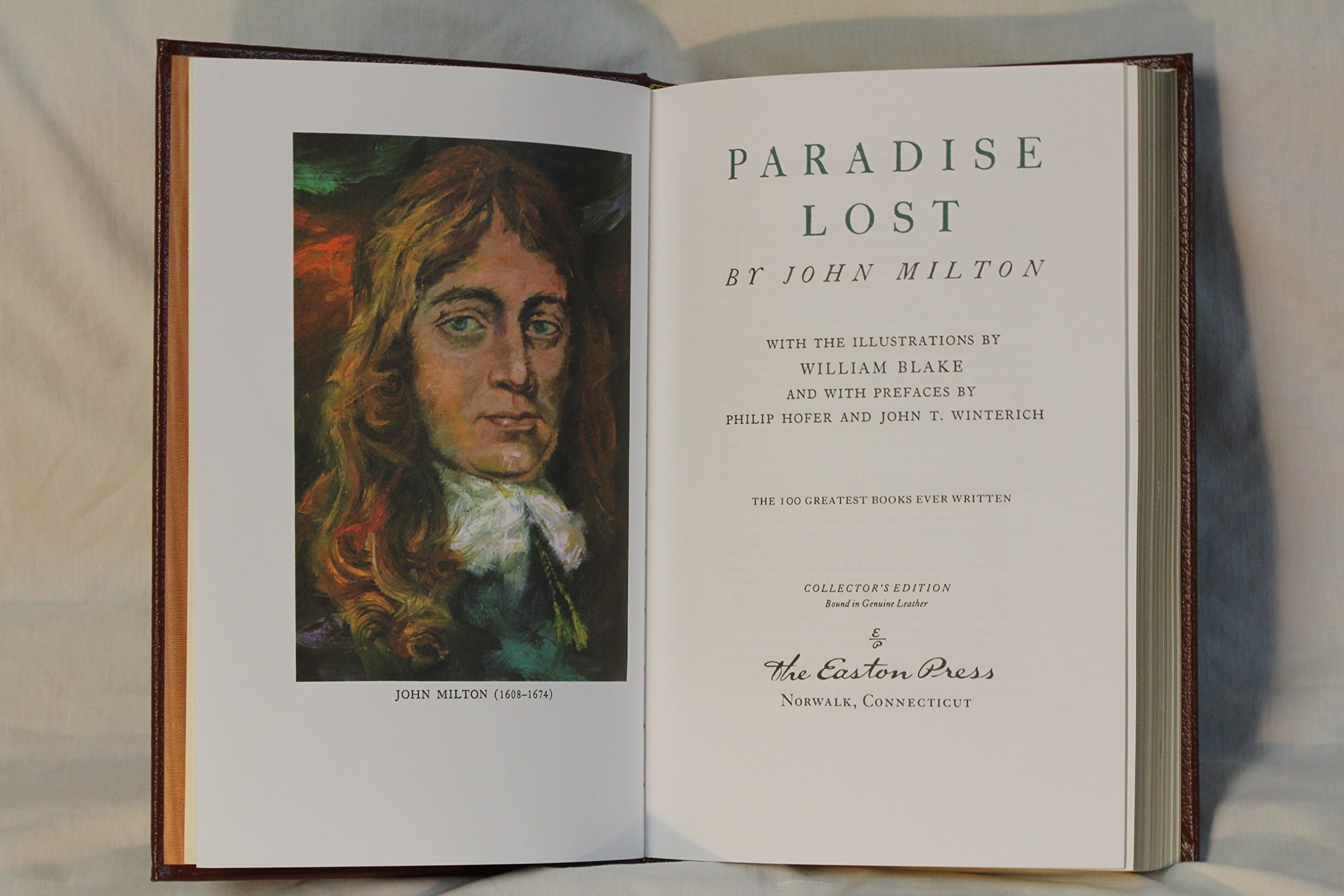 Paradise Lost by John Milton - Classic Literature Hardcover | The 100 Greatest Books Ever Written Collection | Perfect for Book Collectors & English Literature Students