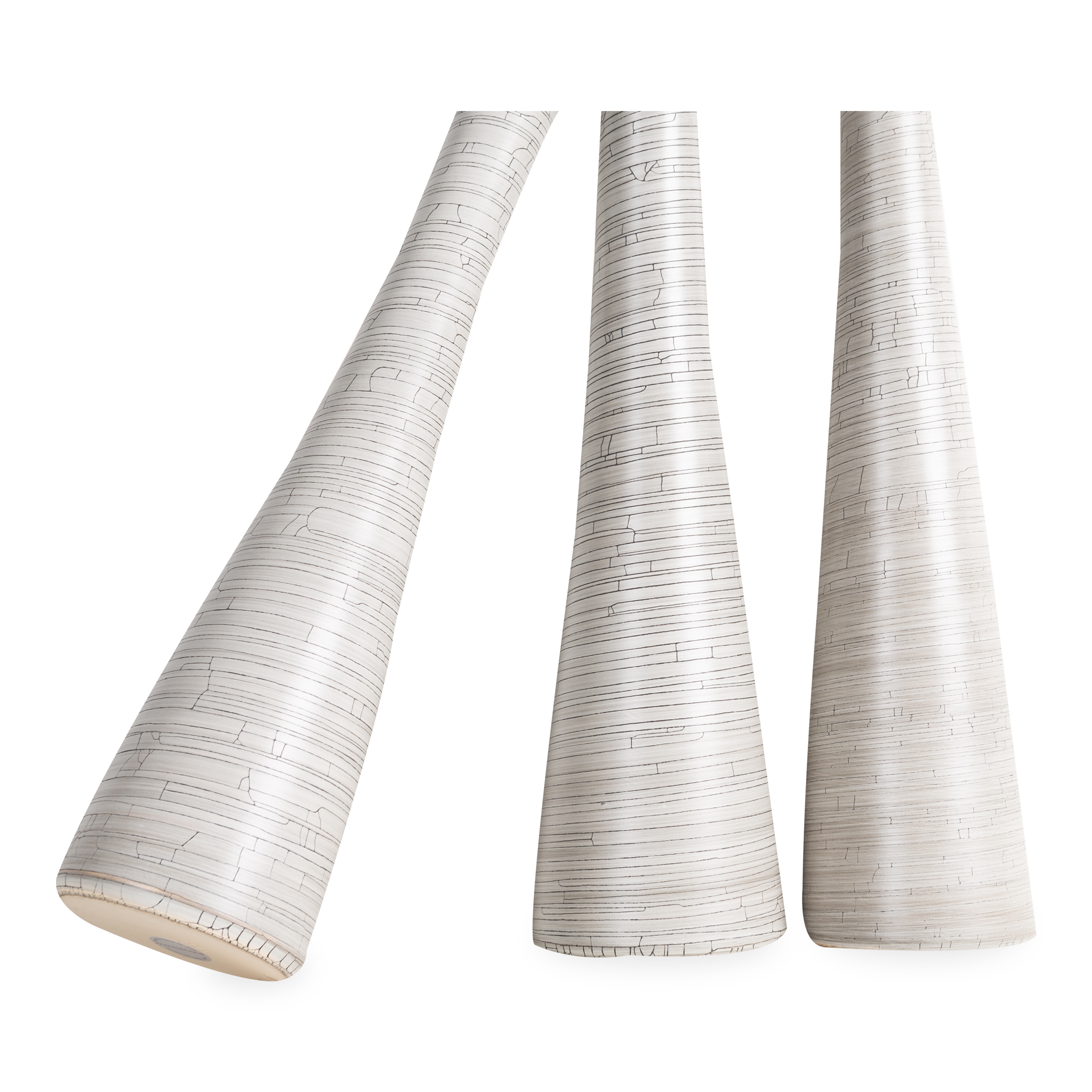 Handmade Crackle Glaze Ceramic Flute Vase - Elegant Home Decor for Living Room, Dining Table & Wedding Centerpieces