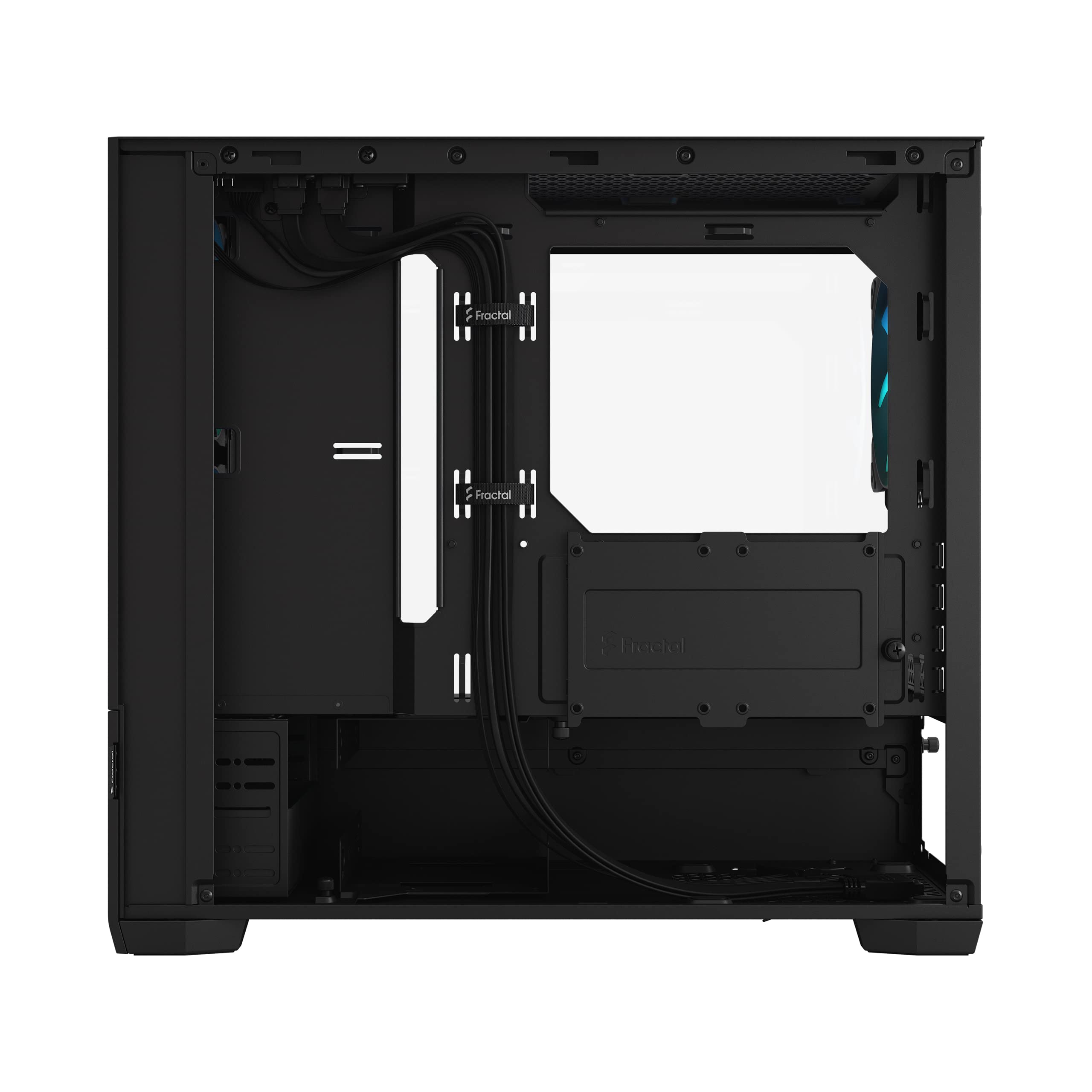 Fractal Design Pop Mini Air RGB Black Tempered Glass PC Case - Compact ATX Mid Tower with Clear Tint & RGB Lighting for Gaming, Streaming & Workstation Builds