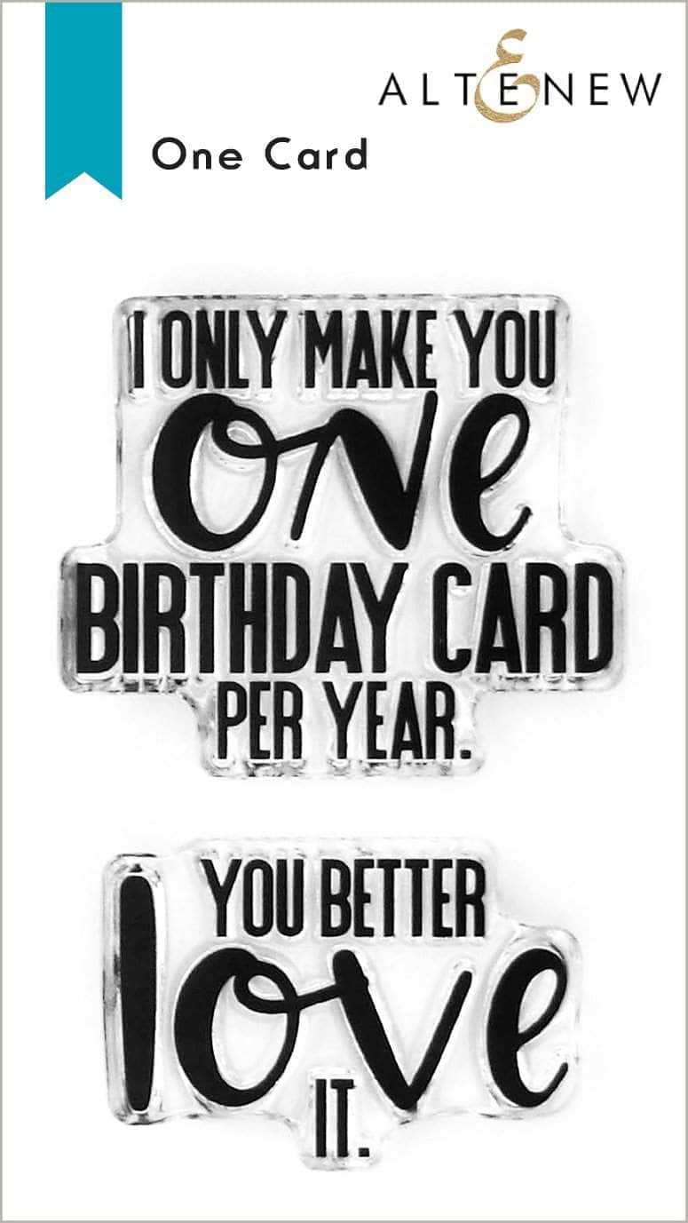 One Card Stamp Set - Premium Greeting Card Stamps for DIY Crafts, Scrapbooking & Handmade Cards | Perfect for Weddings, Birthdays & Holidays