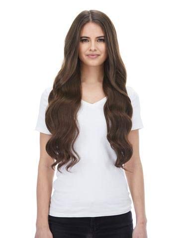 Inaaya 5-Pack Curly Synthetic Hair Extensions Dark Brown for Women - French Twist Clip-In Hair Extensions with Juda Maker Tools Set | Perfect for Parties, Weddings, and Everyday Styling