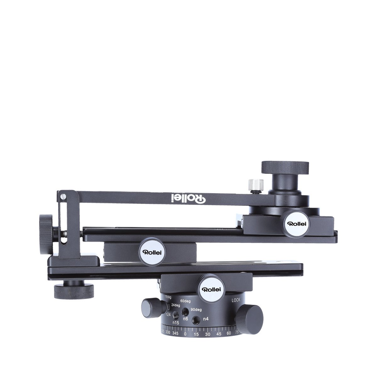 Rollei Panoramic Head 200 Mark II - Professional Tripod Head for Multi-Row Panoramic Photography, 3kg Max Load, ARCA SWISS Compatible - Black - Perfect for Landscape, Architecture and Travel Photography