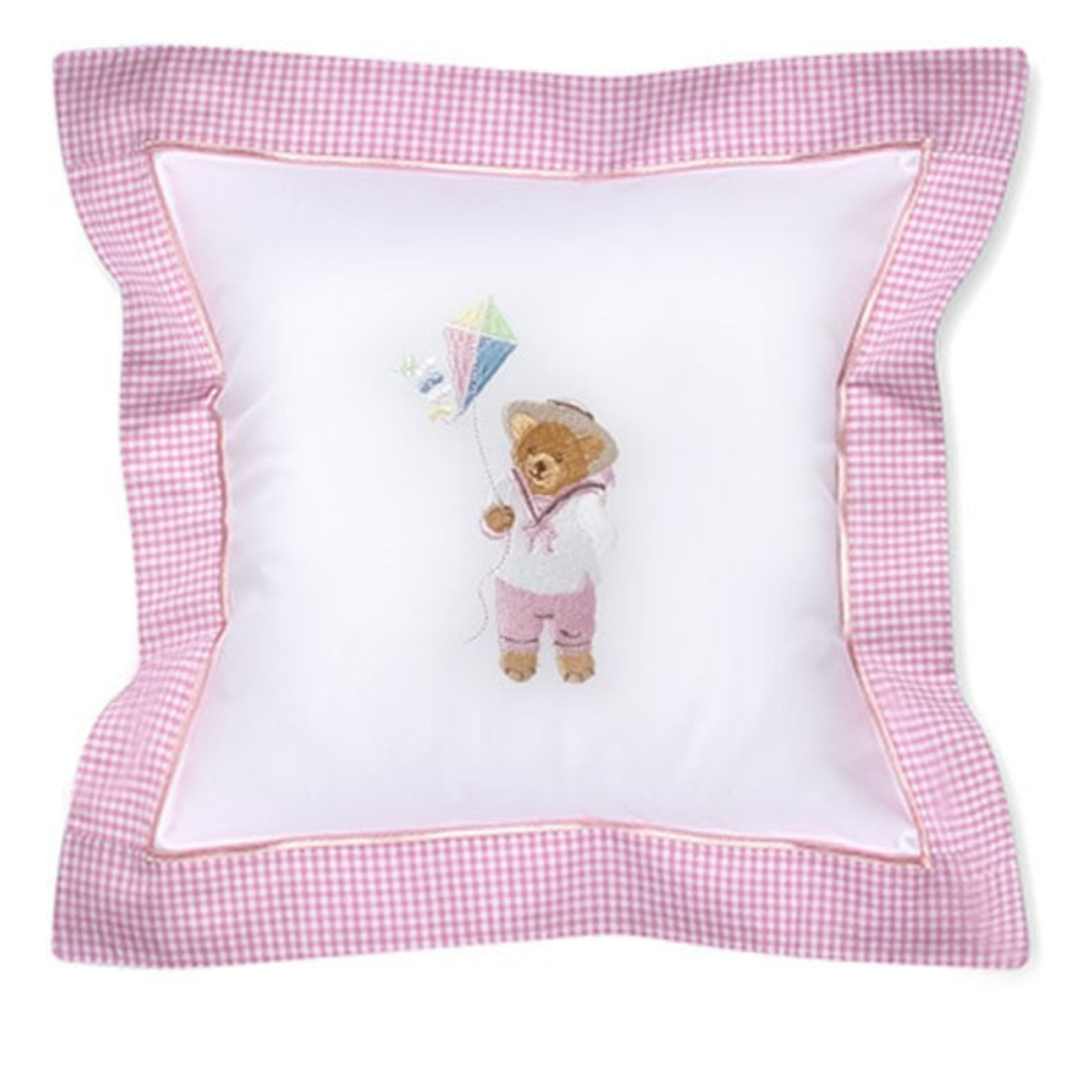 Soft Kite Teddy Pink Baby Pillow Cover - Breathable & Hypoallergenic Crib Pillowcase for Newborns & Infants - Perfect for Nursery, Travel, and Playtime