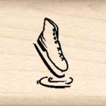 Ice Skate Rubber Stamp - Impression LT 51 for Scrapbooking, Card Making & DIY Crafts | Perfect for Winter Projects & Holiday Greetings