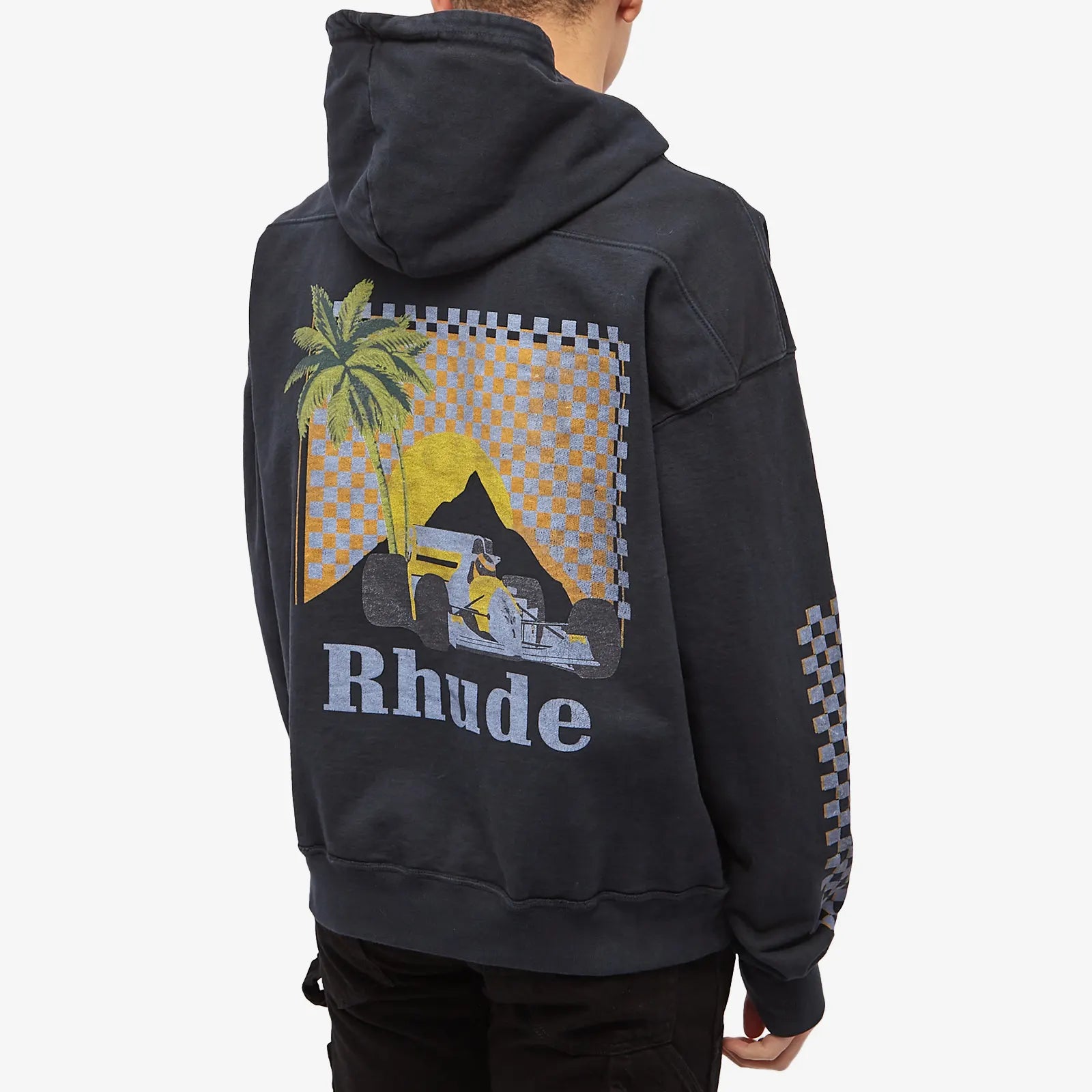 Rhude Racing Car Hoodie - Men's Stylish Pullover Sweatshirt for Streetwear & Casual Outfits | Perfect for Racing Enthusiasts & Urban Fashion Lovers