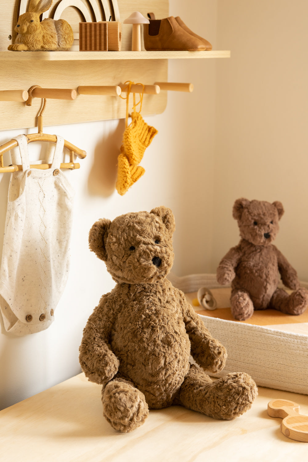 Benny The Bear - Adorable Plush Teddy Bear for Kids, Perfect for Cuddling, Gifts, and Nursery Decor | Ideal for Birthdays, Baby Showers, and Bedtime Comfort