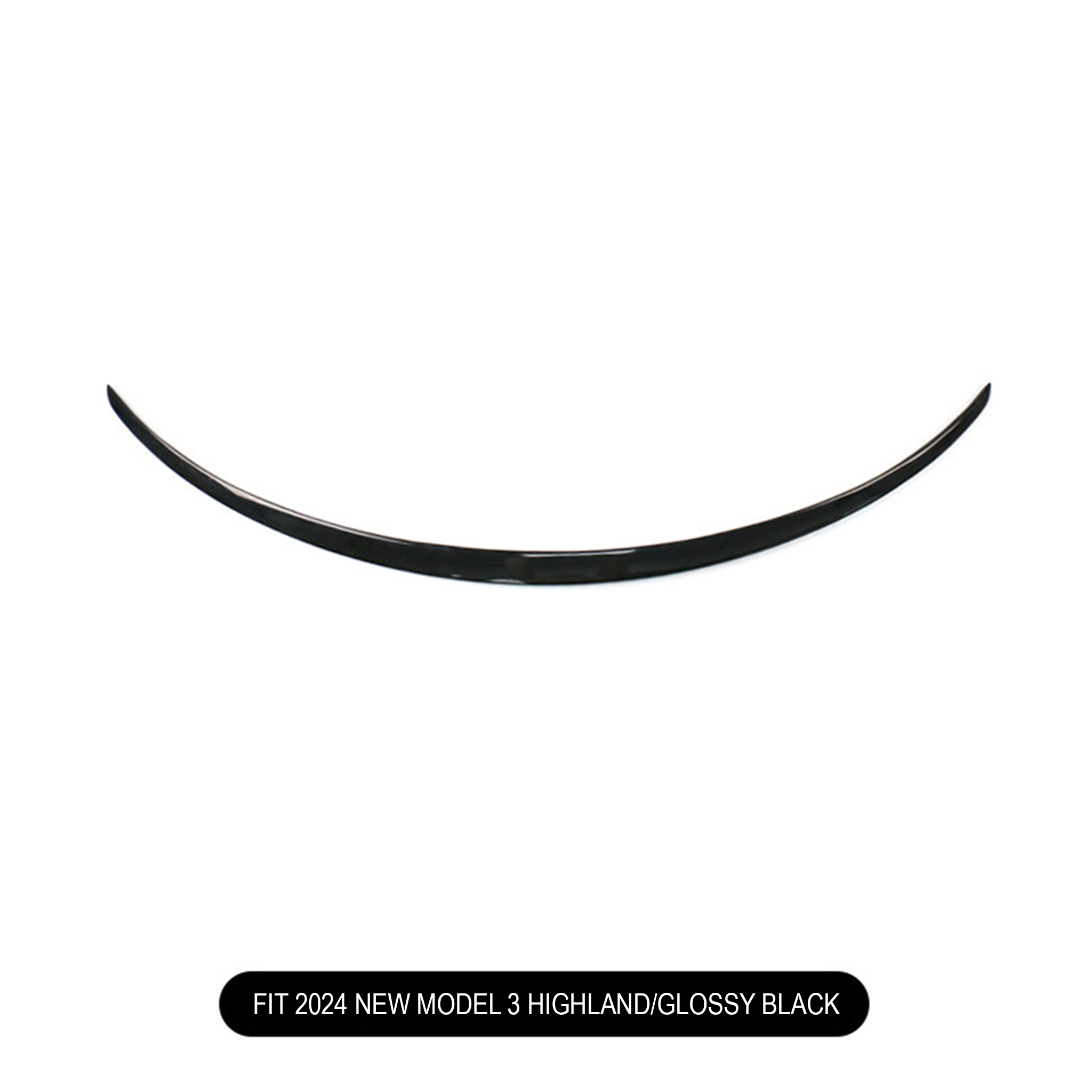 High-Performance Rear Spoiler for Tesla Model 3 Highland 2024+ - Carbon Fiber Trunk Lip Wing - Enhance Aerodynamics & Sporty Look - Perfect for Street Racing & Car Shows