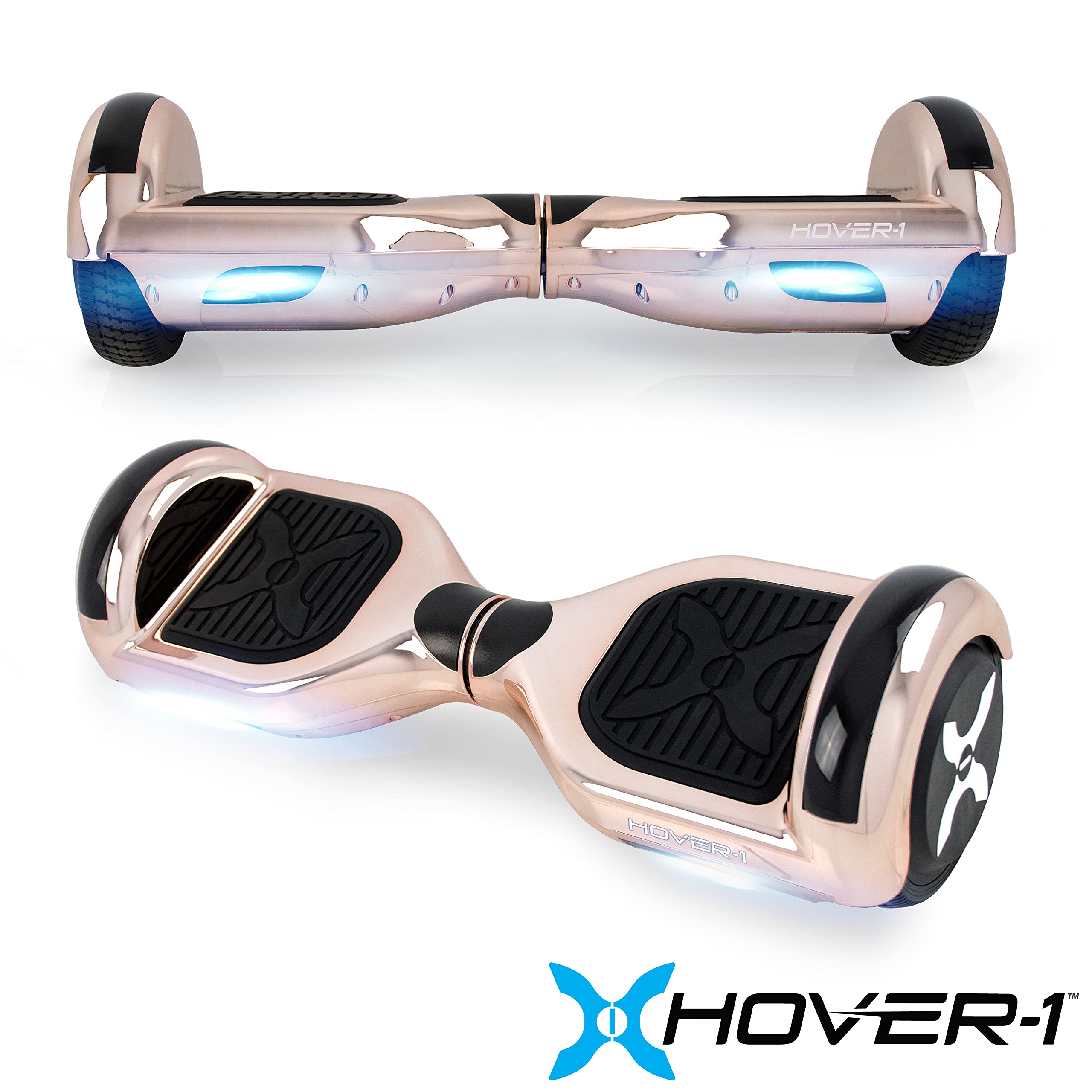 Hover-1 Matrix Electric Self-Balancing Hoverboard with 6.5” LED Tires, Color-Changing Fender Lights, Dual 150W Motors - 7 mph Max Speed & 3 Miles Range - Perfect for Commuting, Fun Rides & Outdoor Adventures