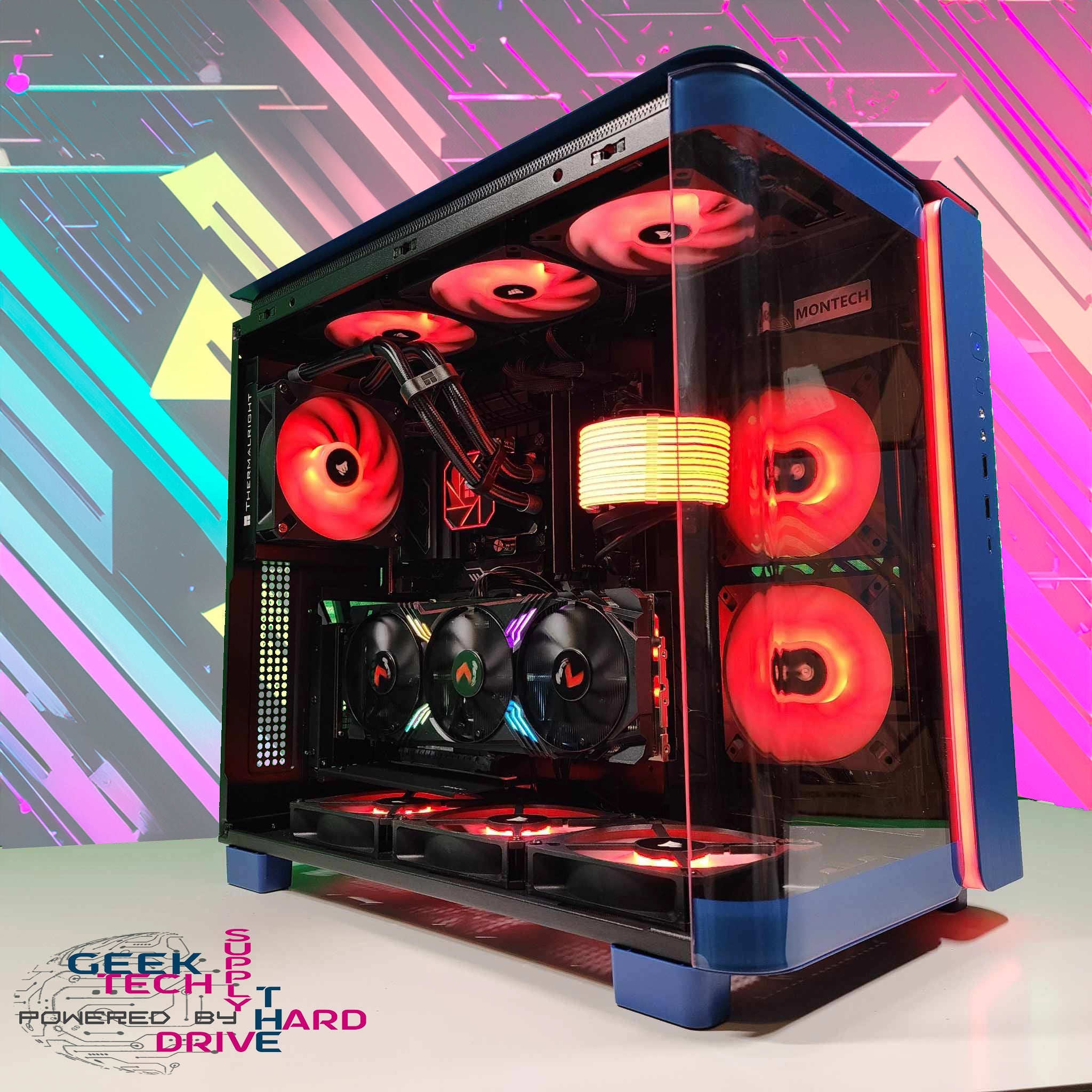 GTech Gaming PC with Intel i5-12400F, RTX 4060 Ti, 16GB DDR4 RAM, 1TB NVMe SSD - High Performance Desktop for Gaming, Streaming & Content Creation - Perfect for Esports, VR & 4K Gaming