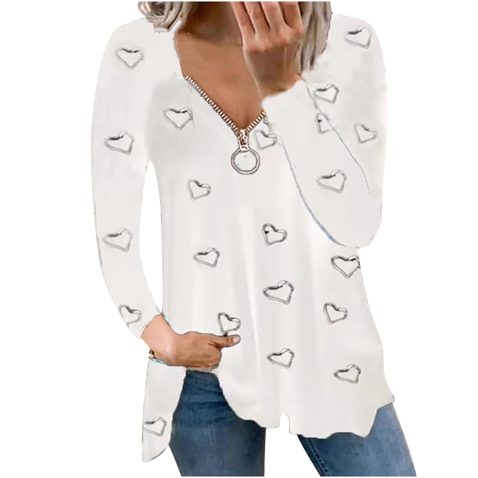 Trendy Women's Printed Long Sleeve T-Shirts - Fashionable Fall Blouses & Casual Tops for 2022 | Perfect for Autumn Outfits, Layering & Everyday Wear