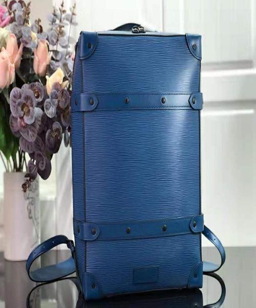 LV Soft Trunk Backpack PM in Blue Epi Leather - Stylish Luxury Backpack for Travel, Work & Everyday Use