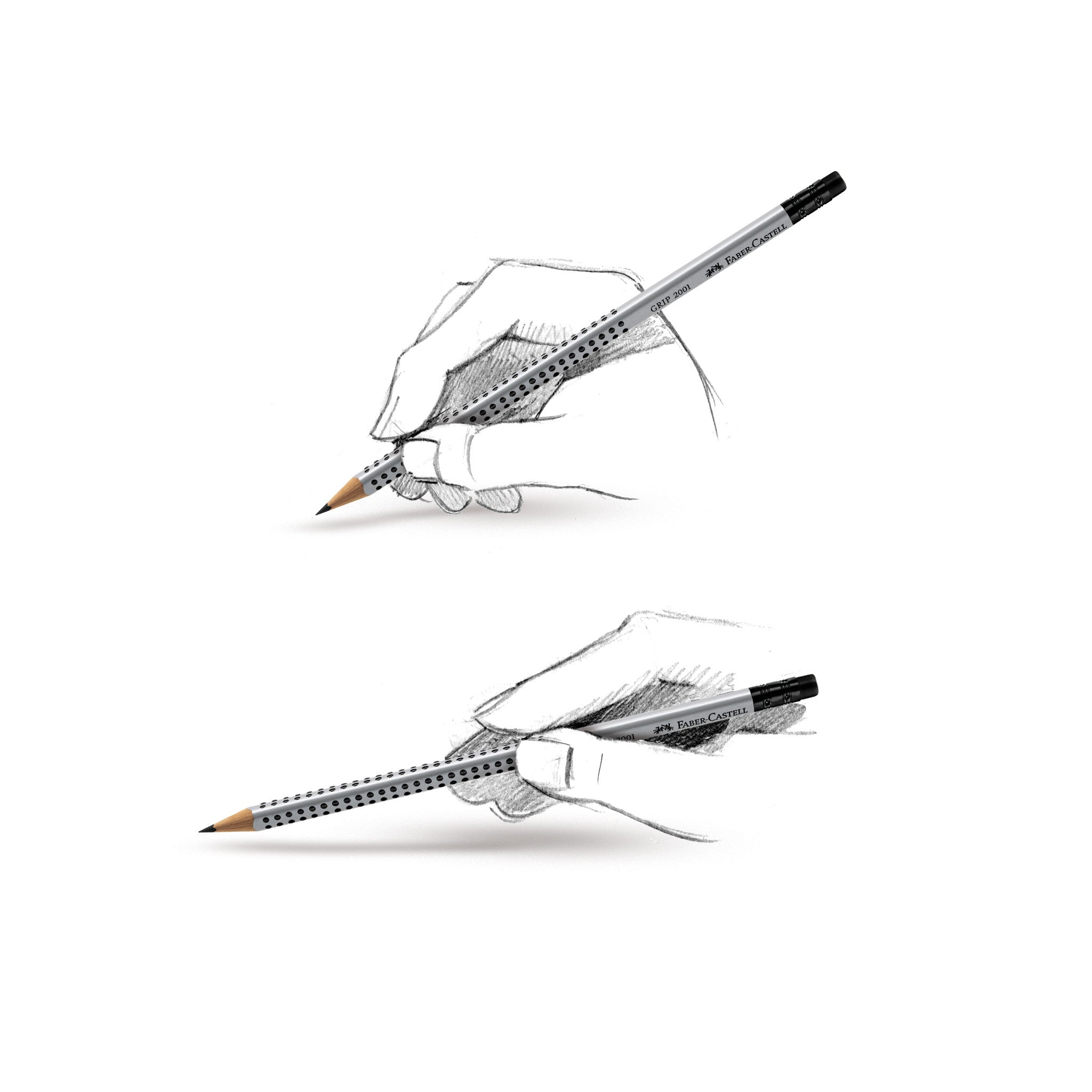 Eco-Friendly Grip Writing Pencil with Eraser - HB #117200 for School, Office & Sketching - Smooth Writing & Comfortable Hold