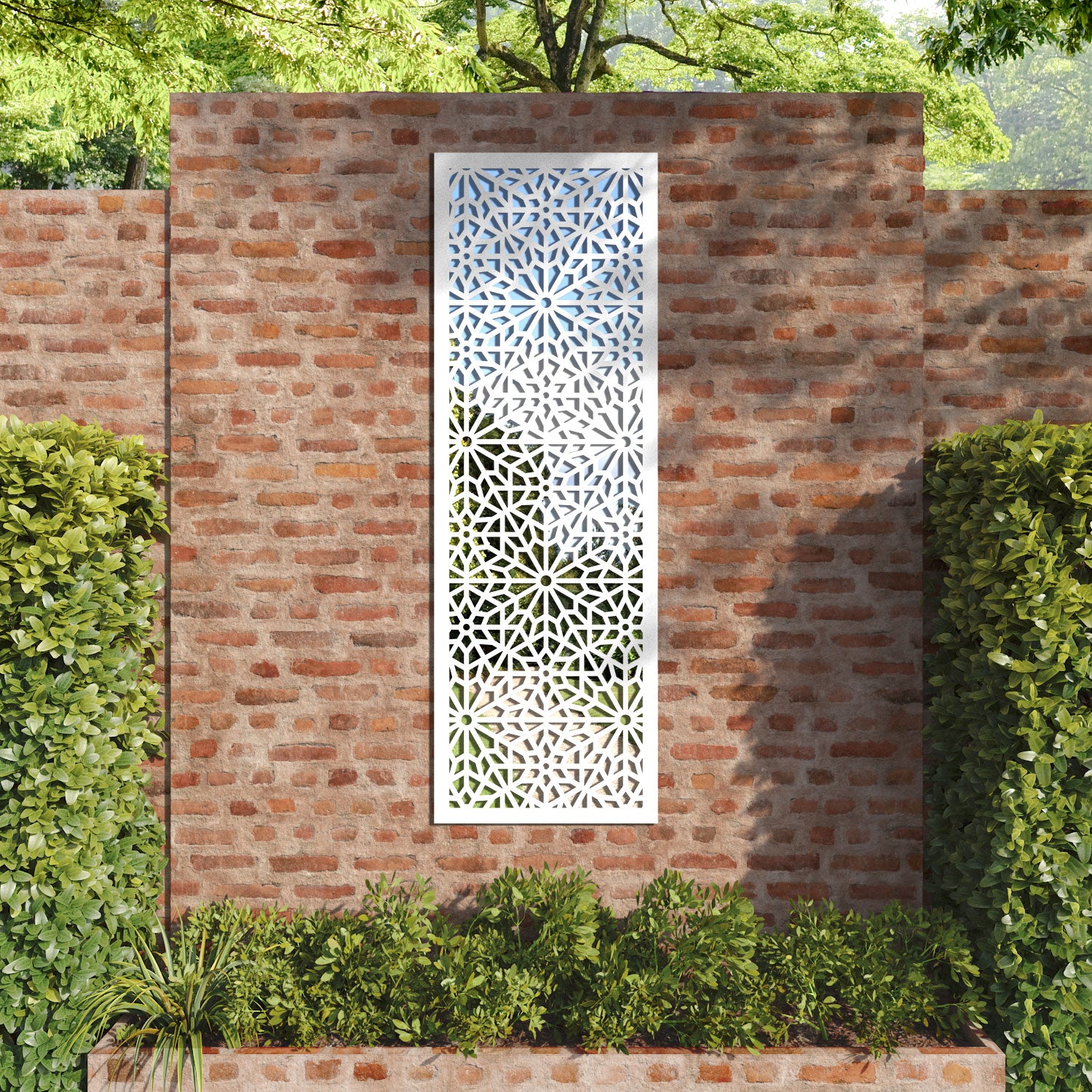 Alnara Outdoor Decorative Mirrored Panel - Shatterproof Wall Decor for Patio, Garden, and Backyard - Enhance Your Outdoor Space with Stylish Reflective Accents