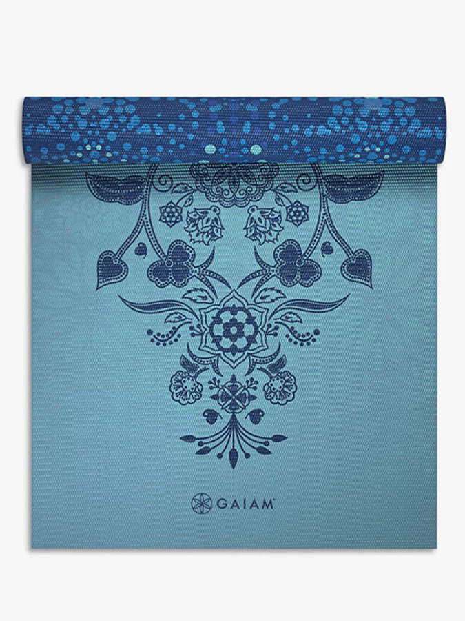 Gaiam Reversible Mystic Sky Yoga Mat 6mm - Non-Slip Eco-Friendly Exercise Mat for Yoga, Pilates & Home Workouts - Perfect for Studios, Gyms & Outdoor Use