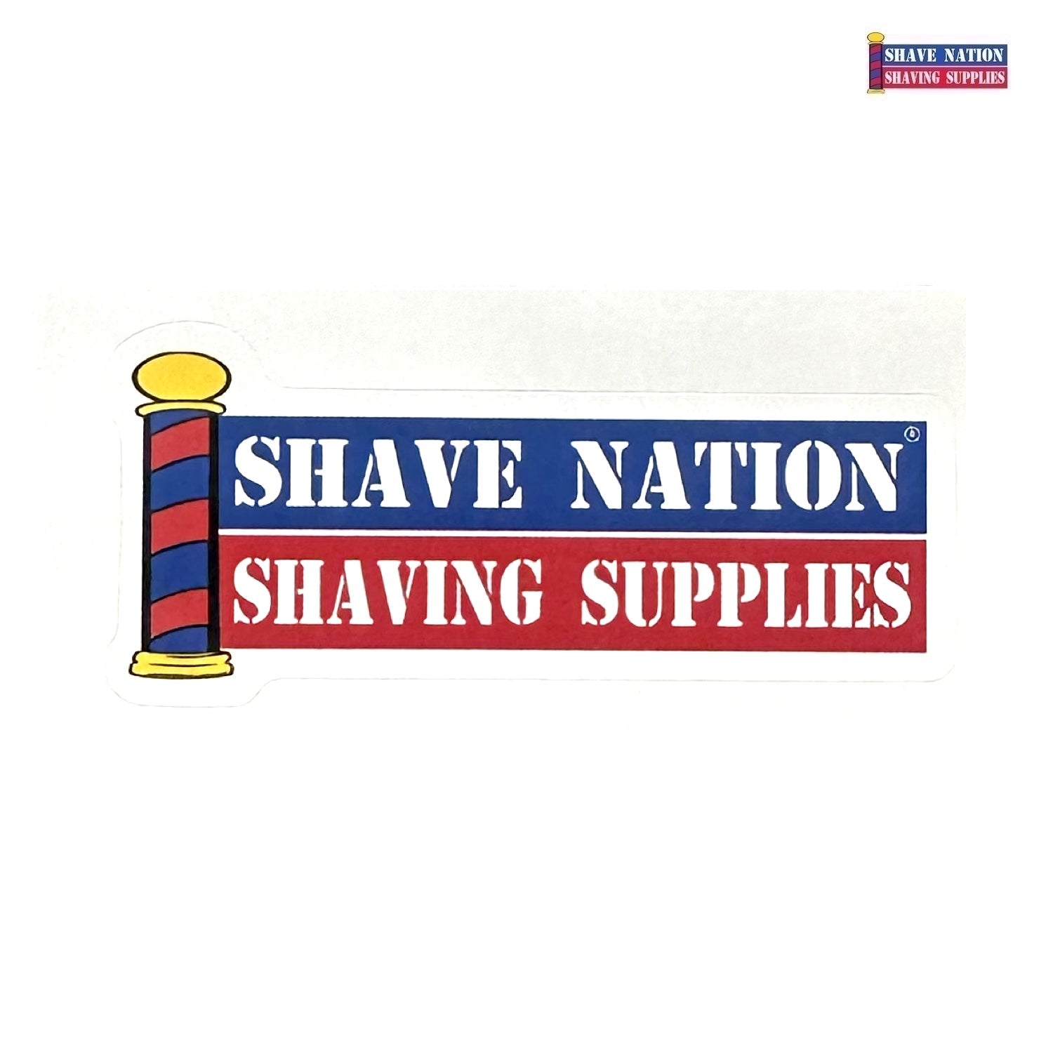 FREE Shave Nation Sticker with Every Razor Purchase - Perfect for Grooming Kits & Barber Gifts