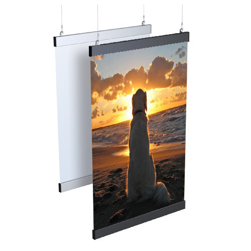 1 High Slender Line Rectangle Snap Poster Gripper Frame - 72 Inches - Perfect for Art Displays, Trade Shows & Home Decor