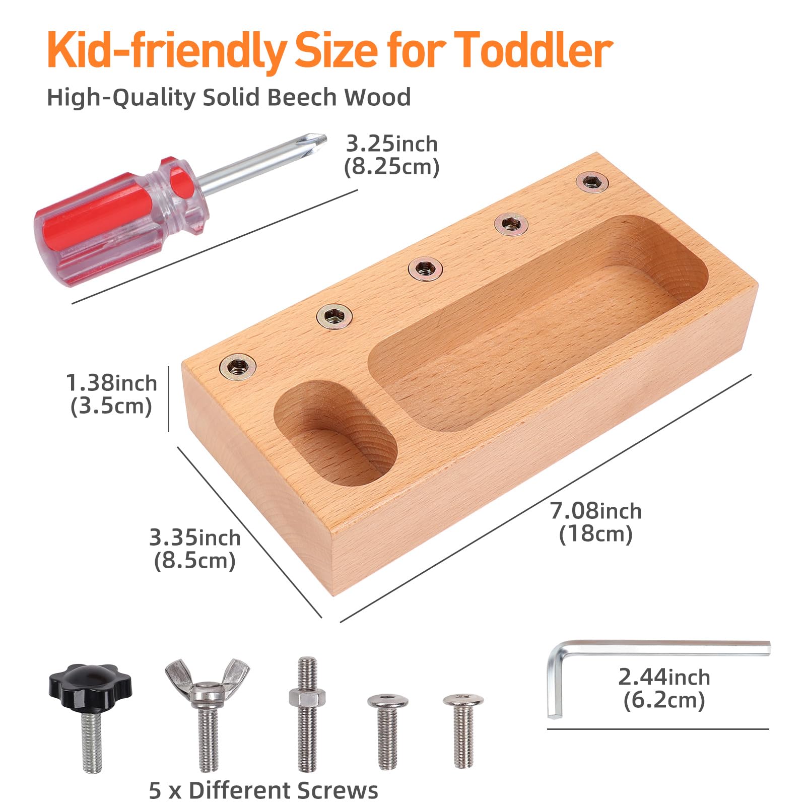 **Kids Screwdriver Toy Set - Toddler Busy Board Sensory Toys, Fine Motor Skills Learning Tools for 3-5 Year Olds, Autism Sensory Toys for Preschool Activities - Perfect for DIY Play, Classroom & Therapy Use**