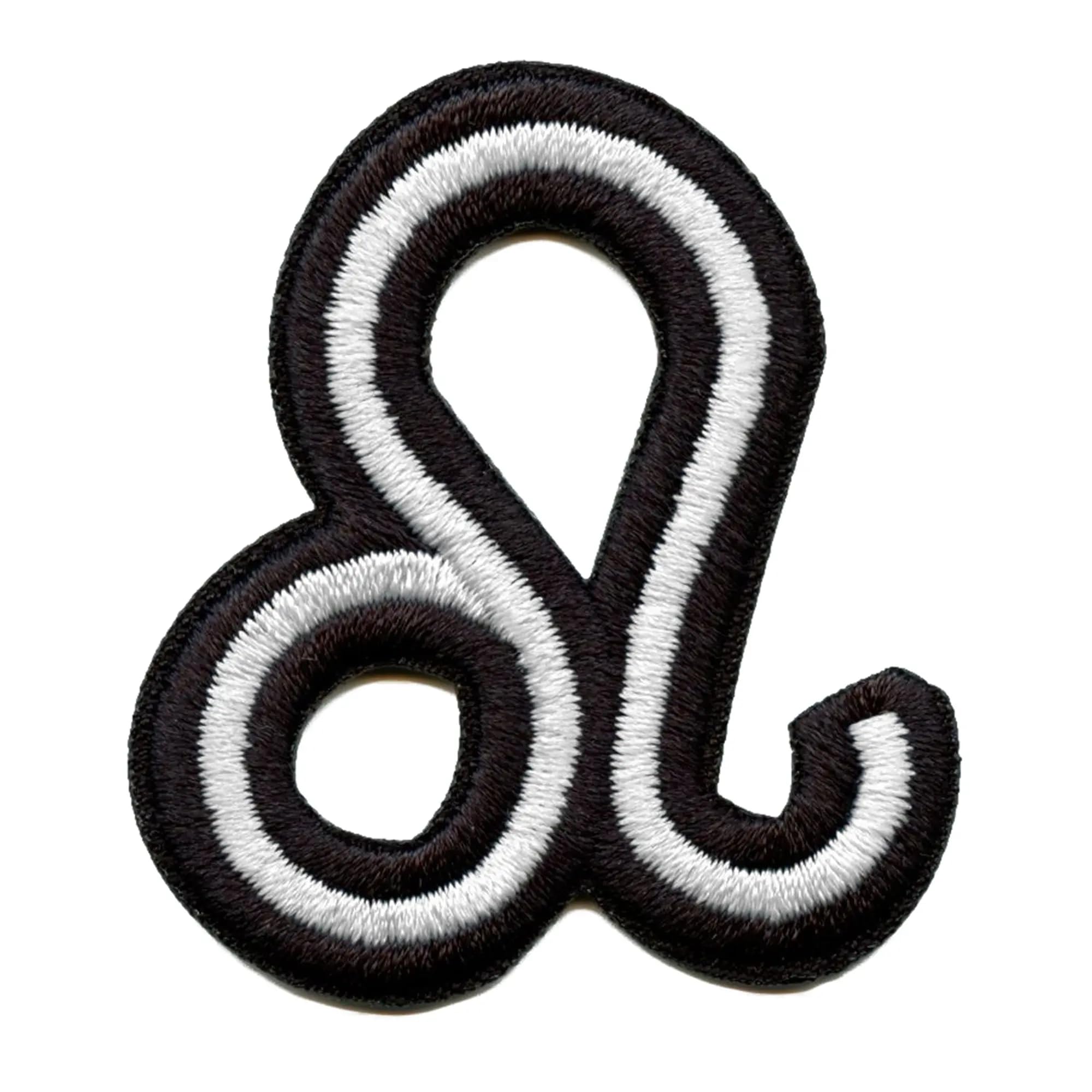 Leo Zodiac Sign Embroidered Iron On Patch - Horoscope Astrological Symbol for Clothing, Jackets & DIY Crafts - Perfect for Customizing Bags, Hats & Denim