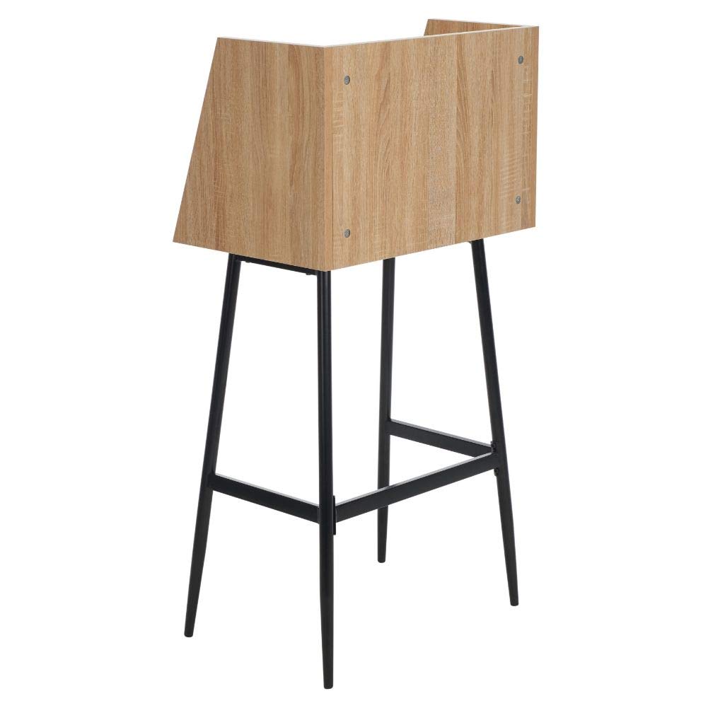 Safavieh Xander Modern Home Office Desk - Natural & Black Storage Secretary Desk for Small Spaces, Writing & Workspaces - Perfect for Home, Office & Study Rooms