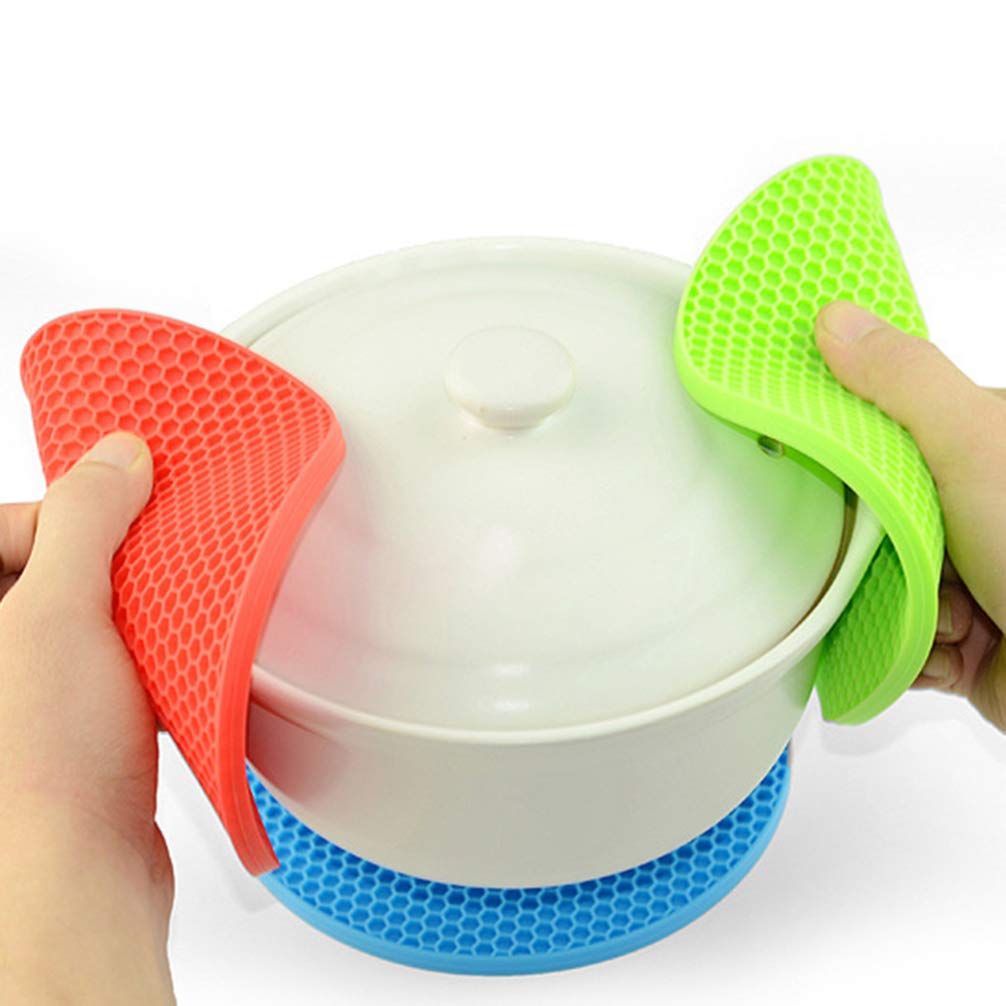 DOITOOL Heat Resistant Silicone Teapot Mat - Non-Slip Hot Pot Holder Pad for Kitchen, Stove & Table - Perfect for Tea Kettles, Coffee Pots & Hot Dishes (12