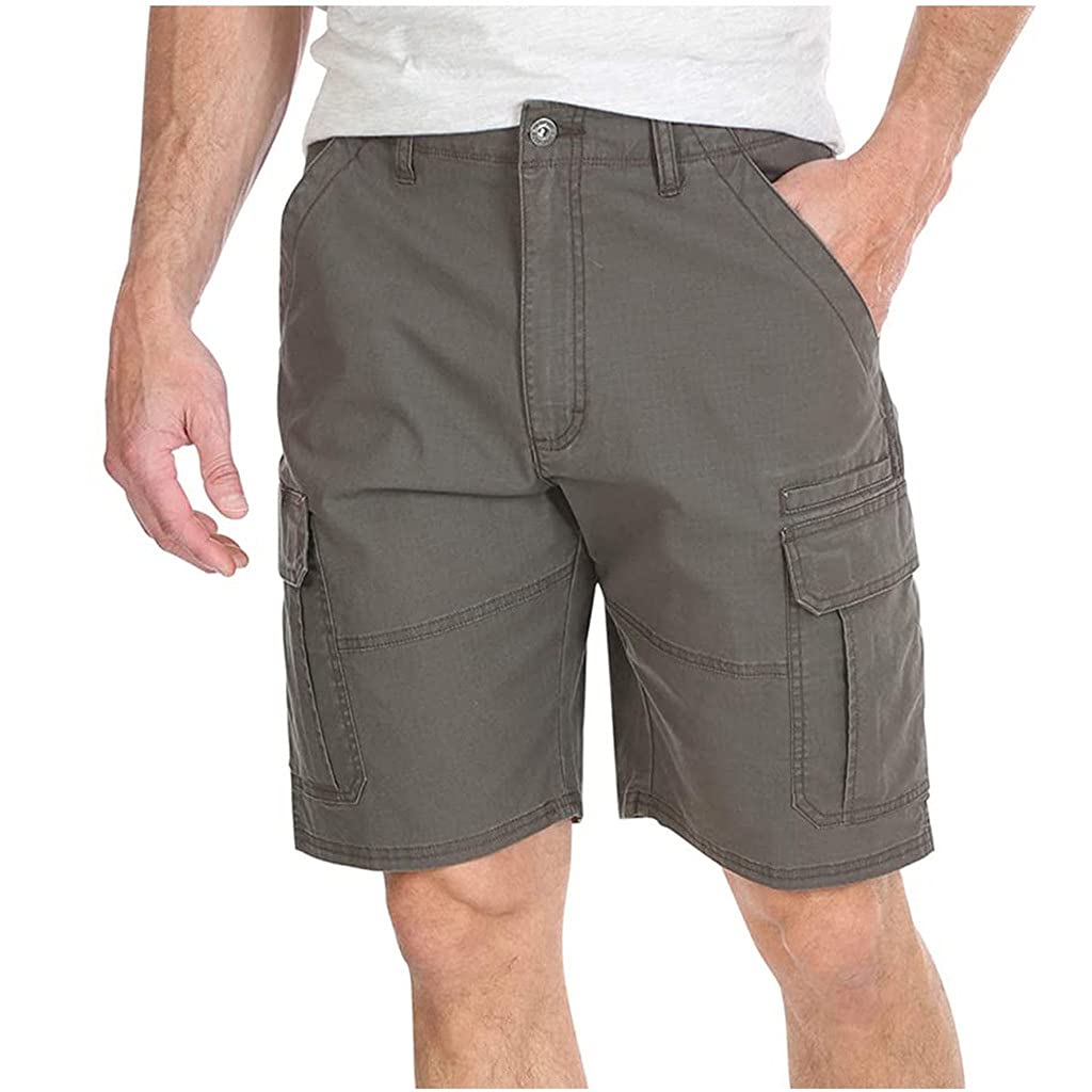 JJSPP Men's Summer Shorts with Zipper Pockets - Comfortable & Durable Casual Shorts for Outdoor, Gym, Travel - XXL (Color A) - Perfect for Hiking, Running, and Beach Wear