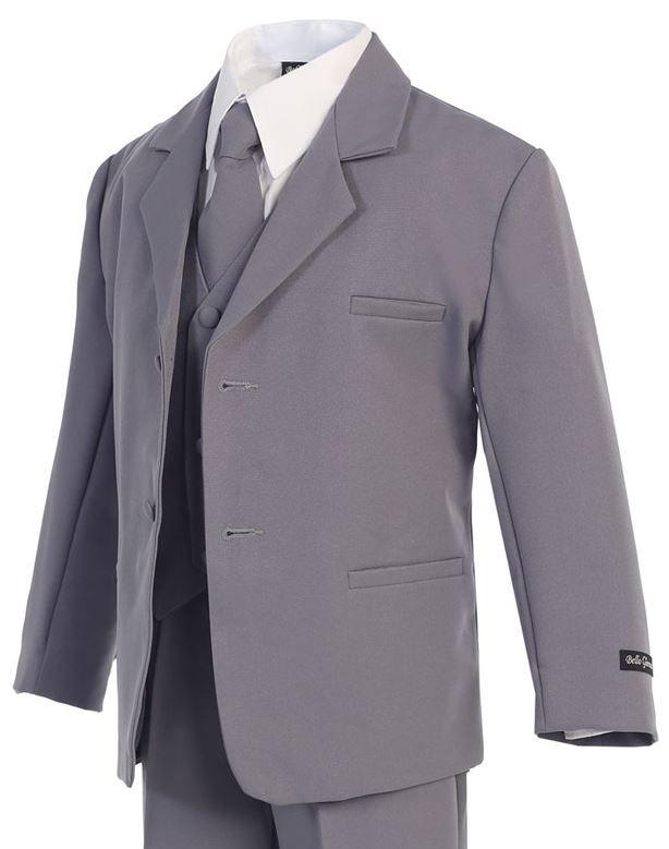 Classic Grey Boys Suit for Formal Occasions - Perfect for Weddings, School Events & Parties