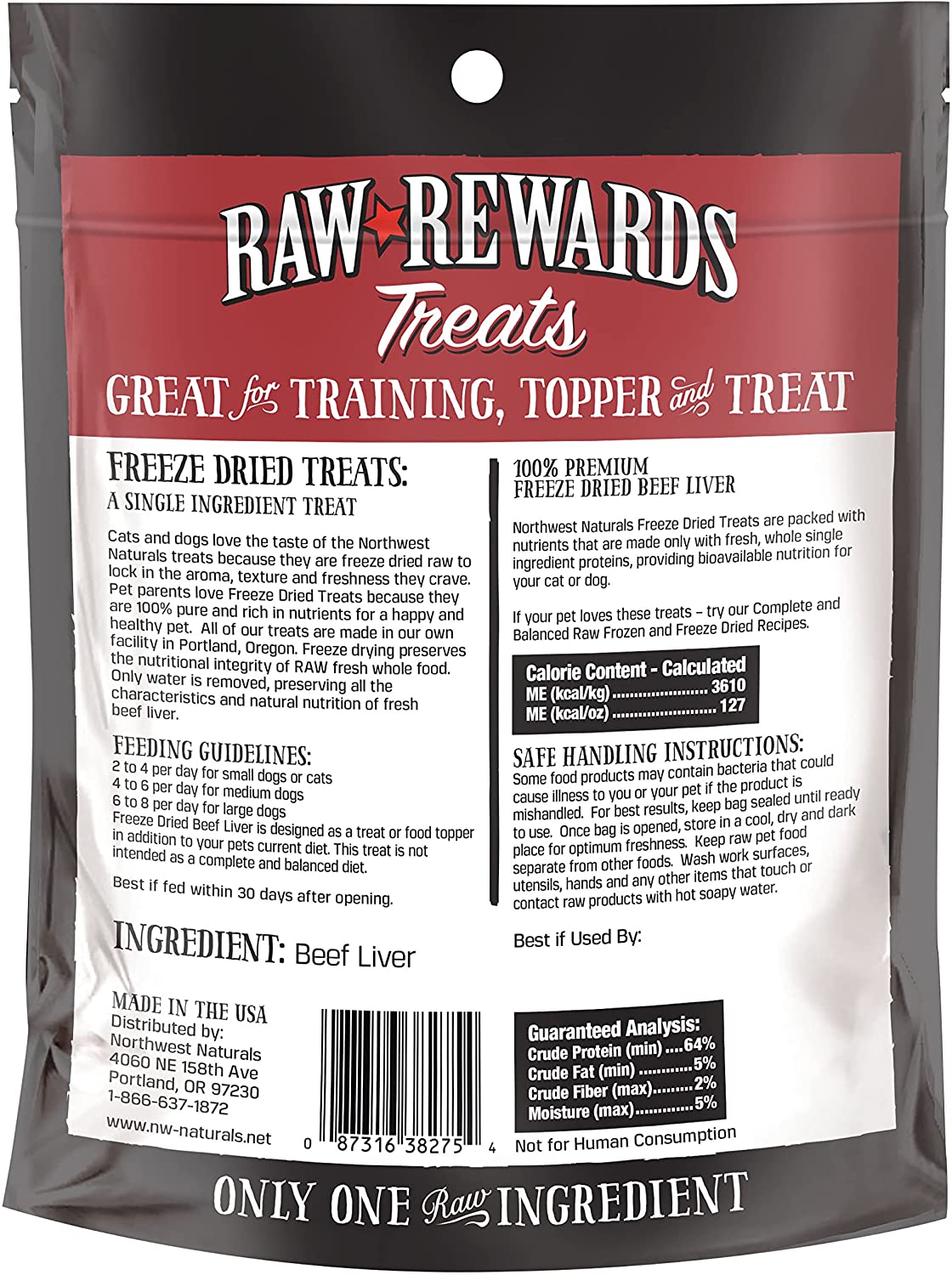 Premium Freeze-Dried Beef Liver Dog & Cat Treats - Grain-Free, High-Protein Snacks for Training & Rewards - Perfect for Pets with Sensitive Stomachs