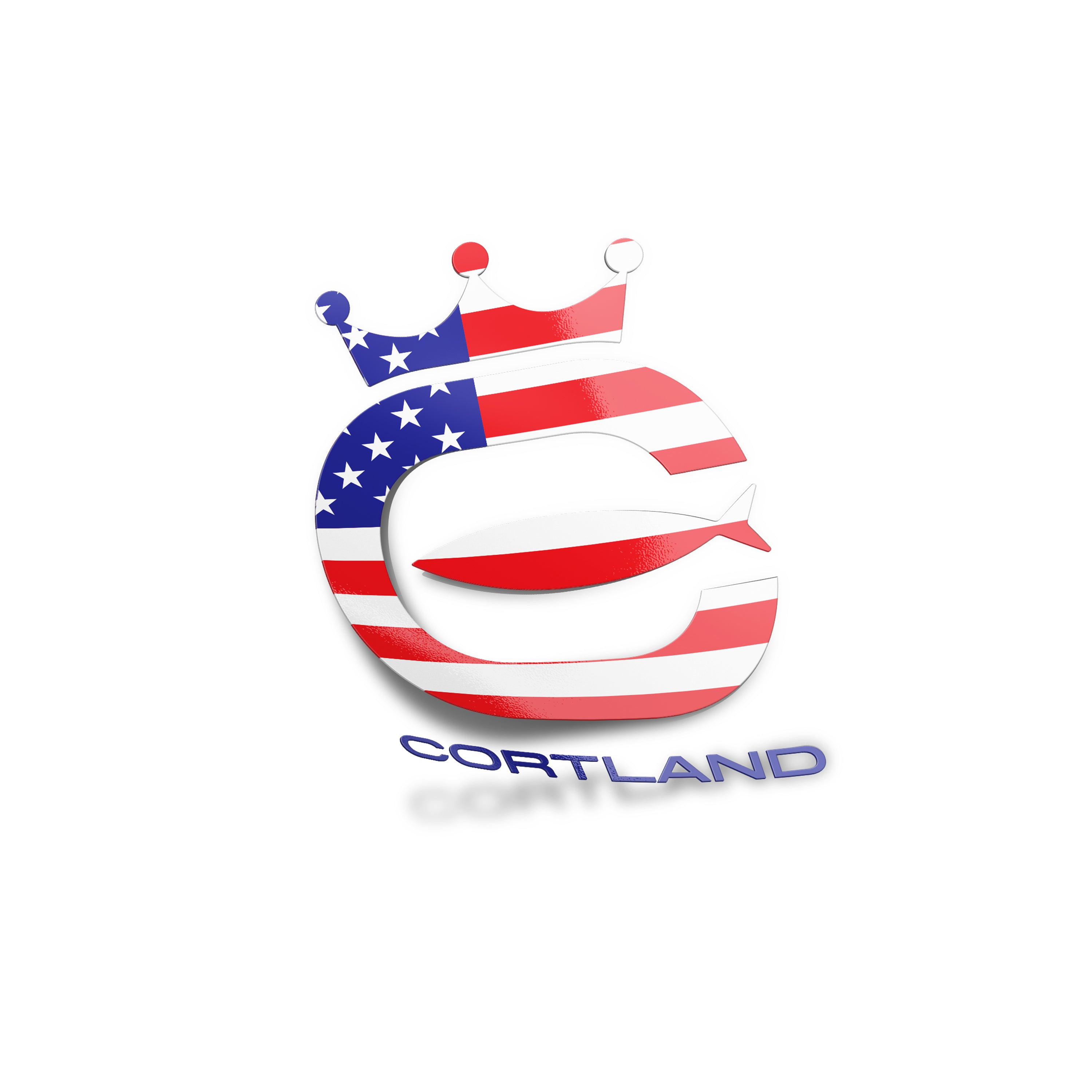 Cortland Logo Boat & Window Die-Cut Sticker - Waterproof Vinyl Decal for Cars, Boats, Windows - Made in USA | Perfect for Outdoor & Marine Use