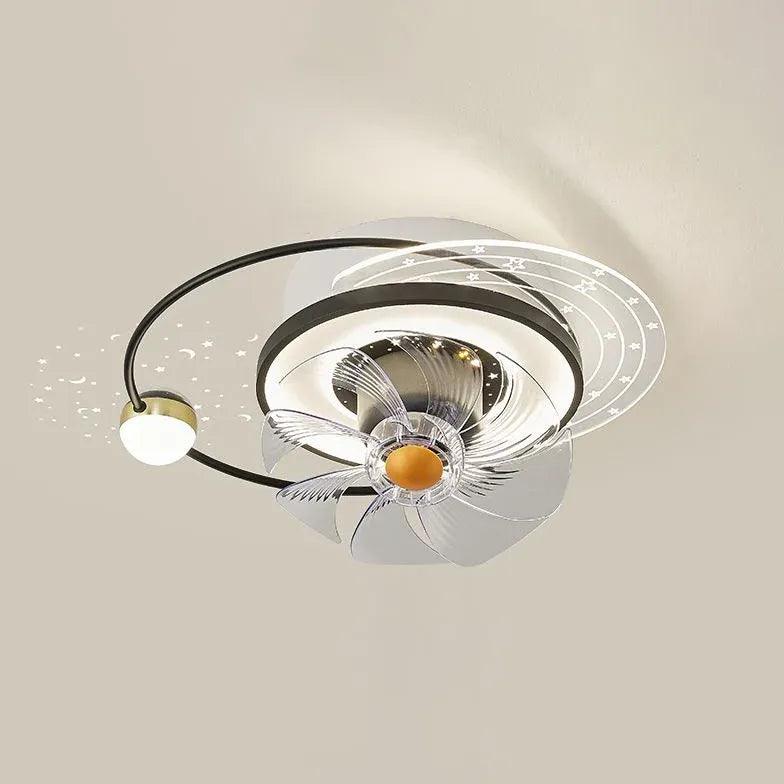 Modern Ceiling Fan with LED Lights - 3 Speed Remote Control, Quiet Reversible Motor - Perfect for Bedroom, Living Room & Office (52 Inch, Brushed Nickel)